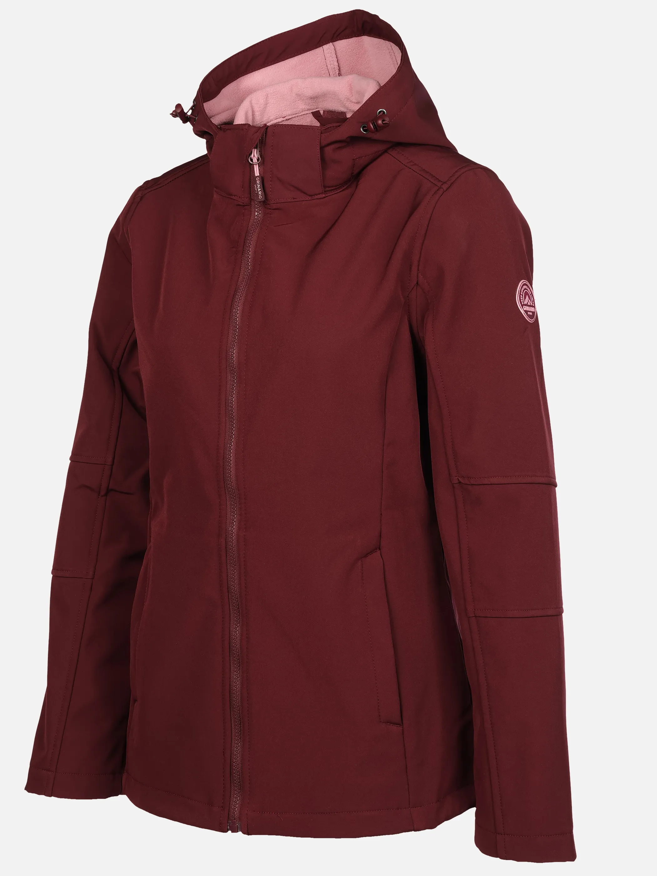 Grinario Sports Da-Softshelljacke, m. Kapuze Rot 928448 BORDEAUX 3
