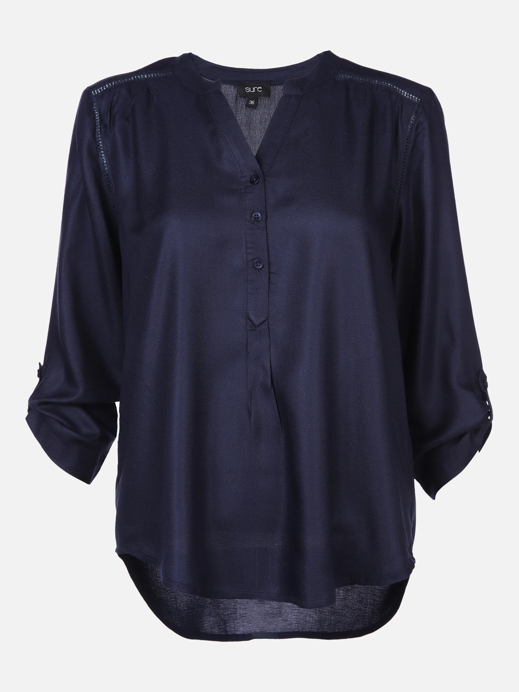 Sure Da-Bluse m. Knöpfchen Blau 863689 NAVY 1 Sure Da-Bluse m. Knöpfchen Blau 863689 NAVY 1