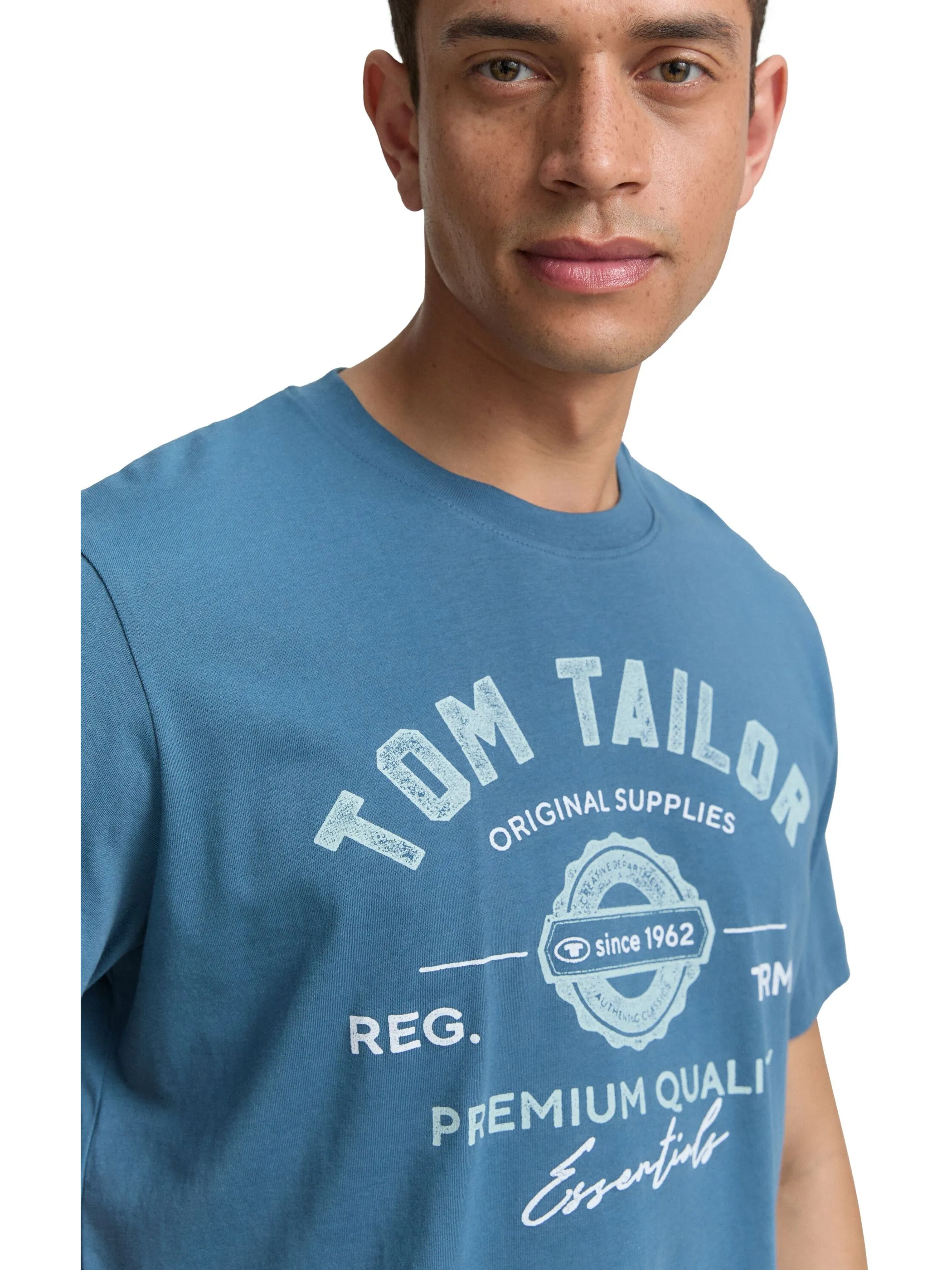 Tom Tailor 1037735 NOS logo tee Blau 884276 38224