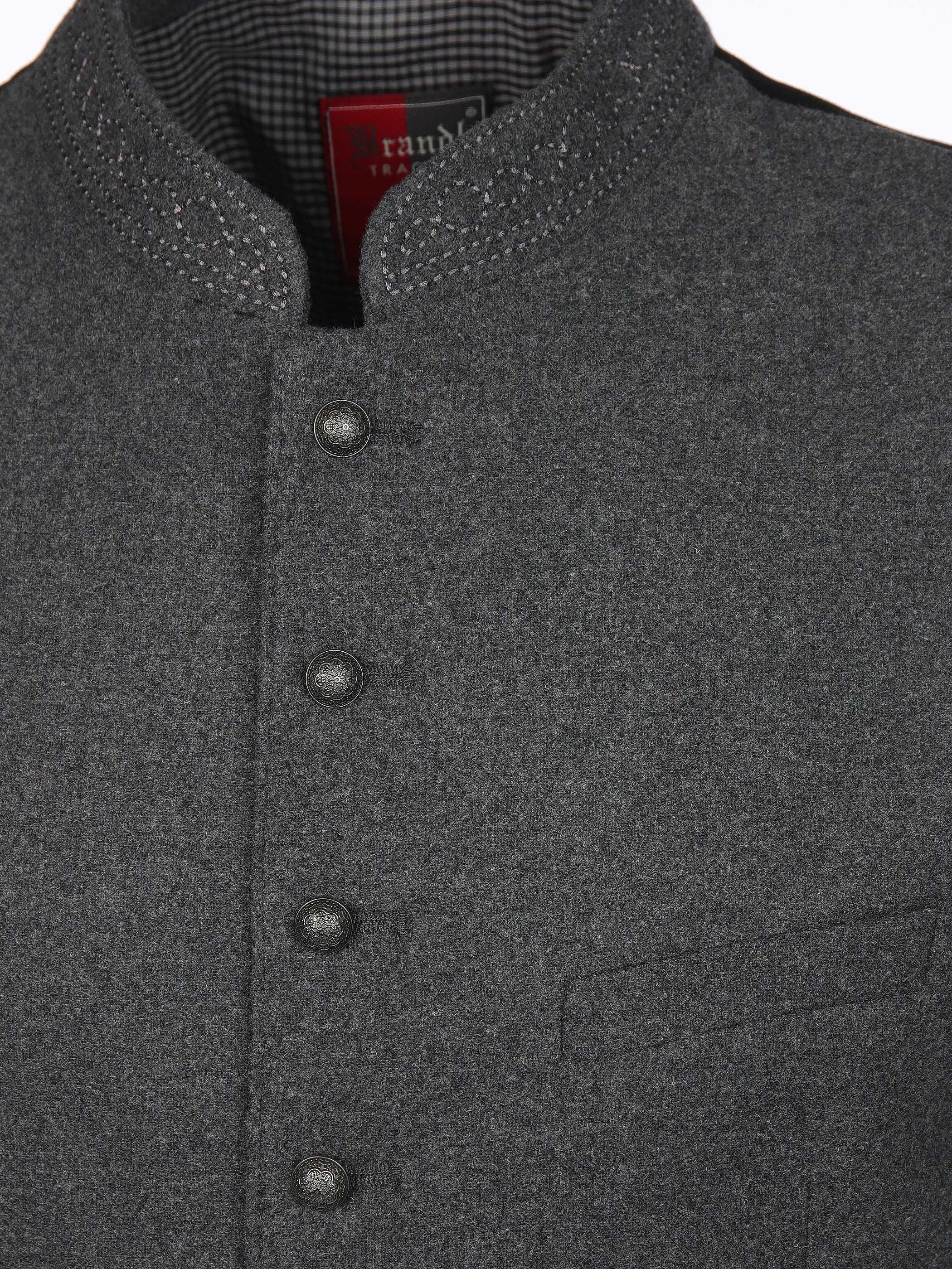 Brandl Tracht He. Woll-Trachtenweste Grau 909487 GRAU 3