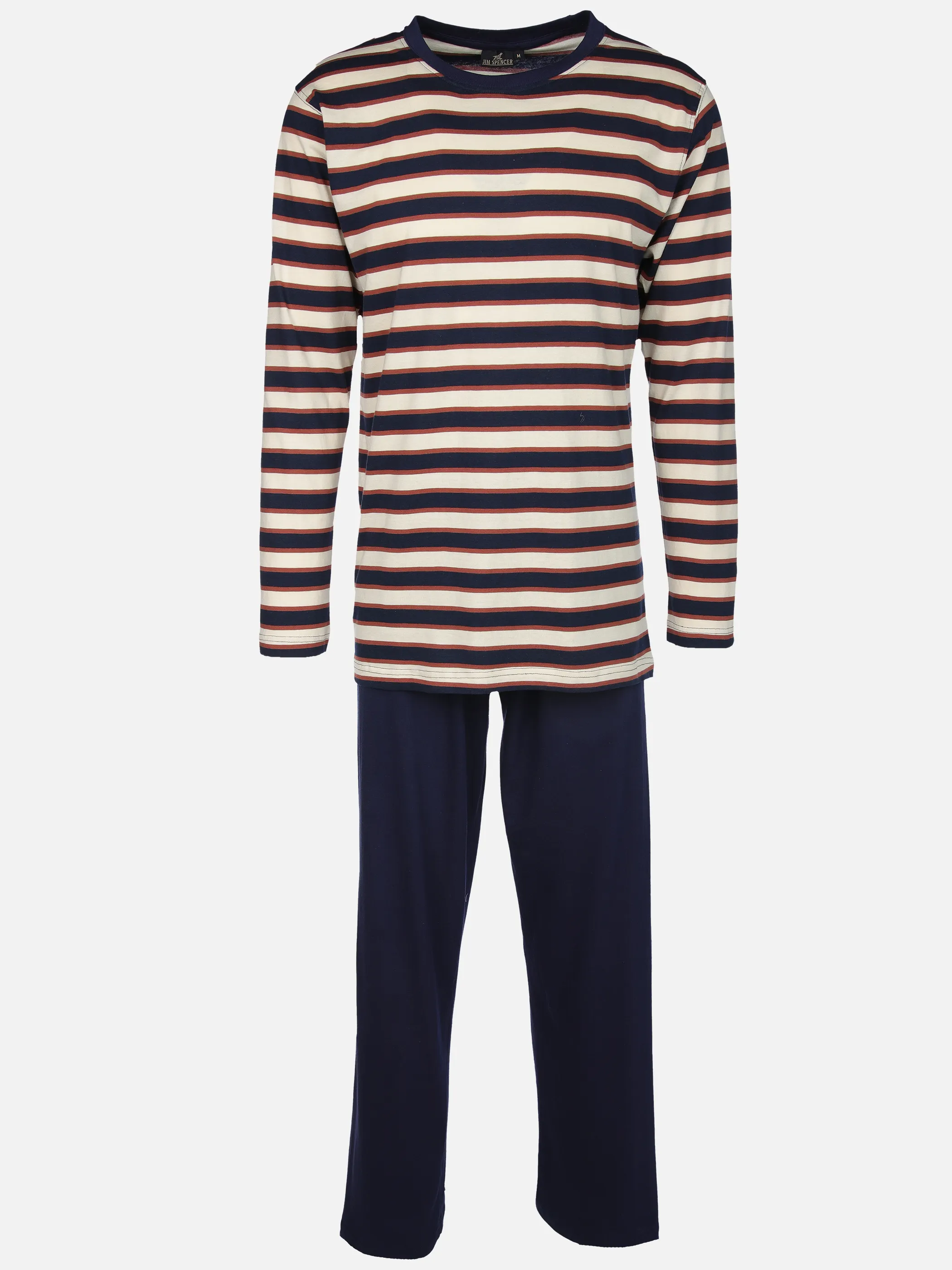 Jim Spencer He. Schlafanzug lang Ringel Blau 913550 NAVY 1 Jim Spencer He. Schlafanzug lang Ringel Blau 913550 NAVY 1