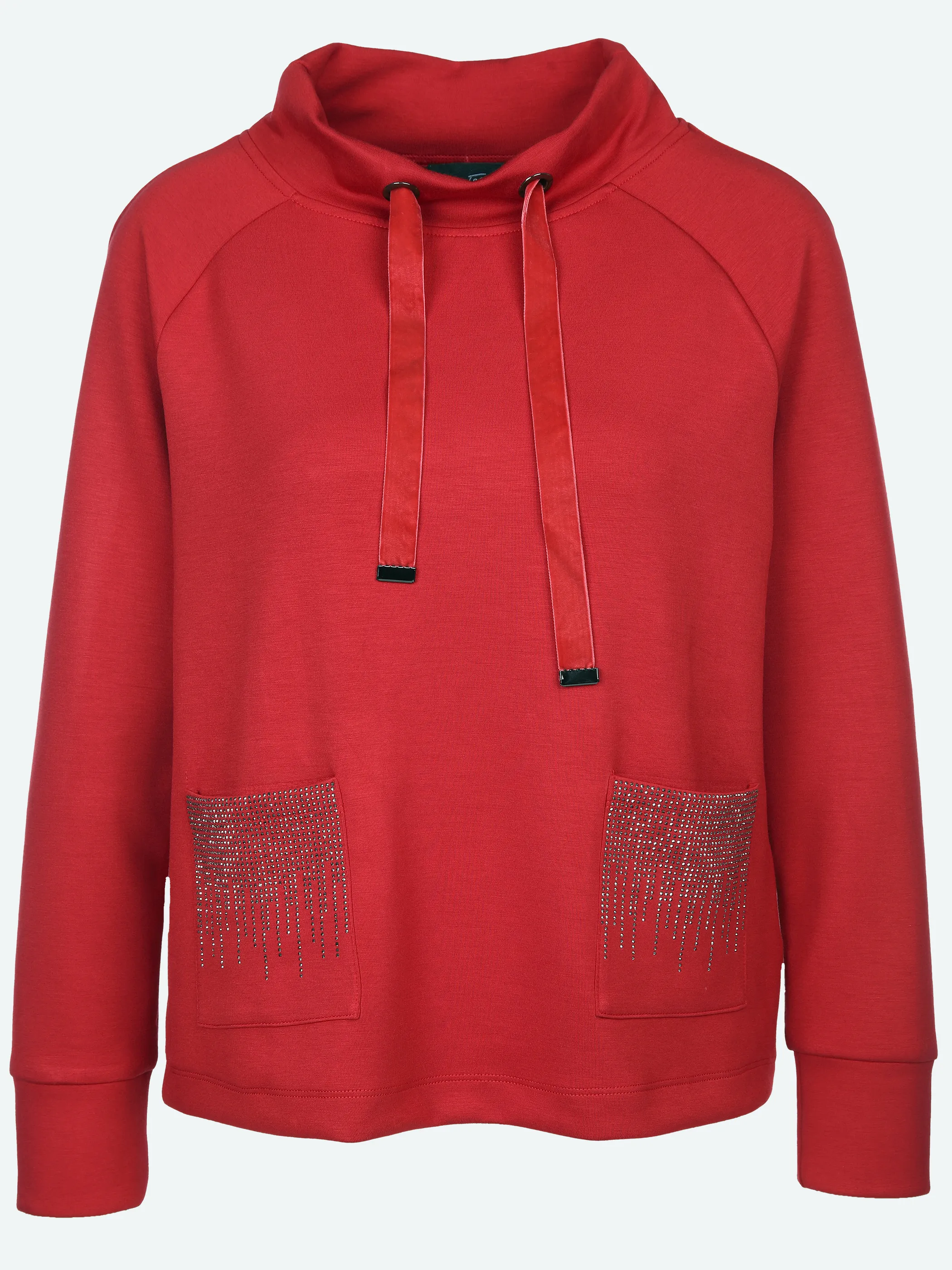 Lisa Tossa Da-Edelsweatshirt m.Stehkragen Rot 897682 RUBINROT 1