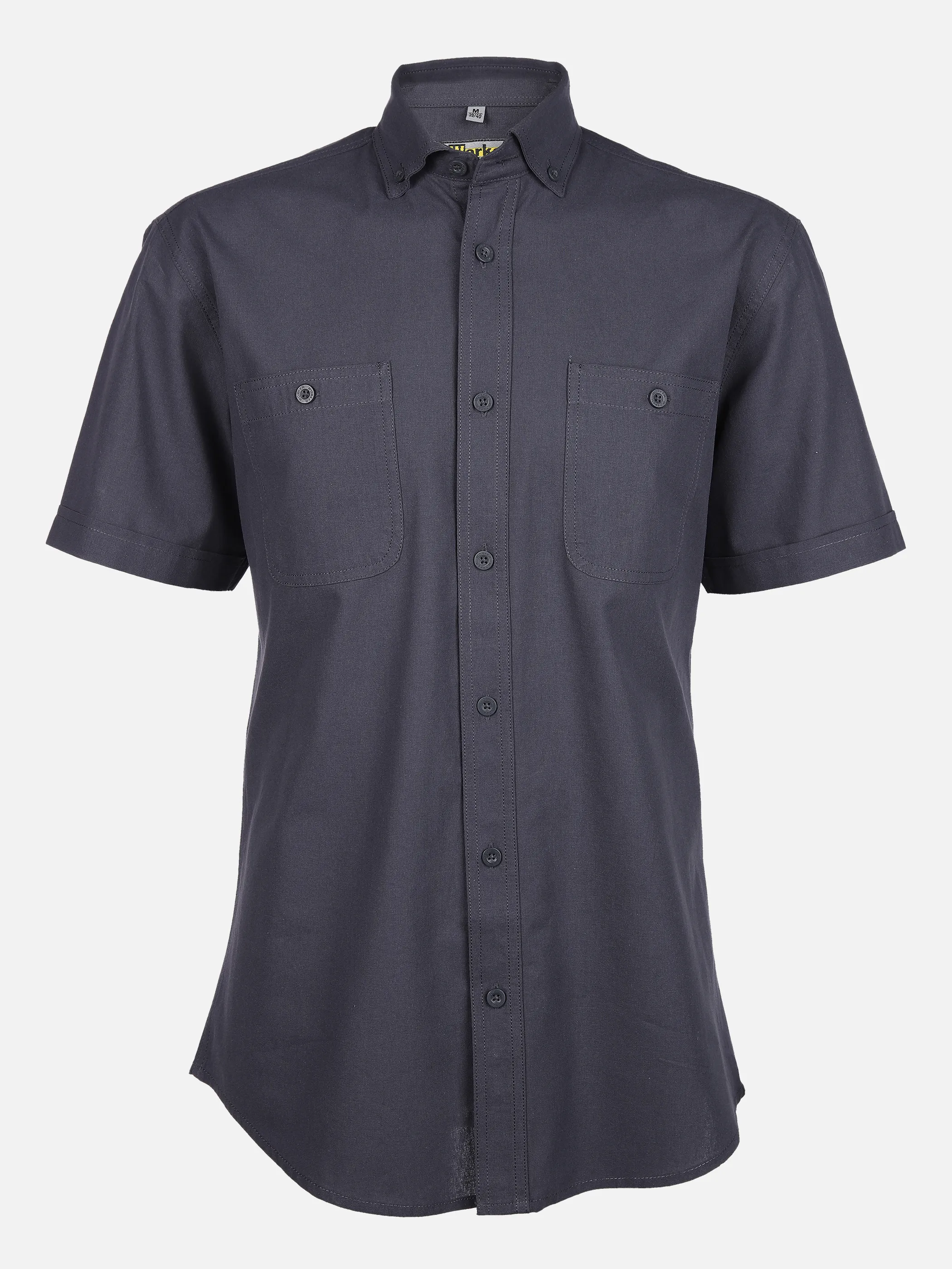 Worker He. Arbeitshemd 1/2 Arm BD Grau 830824 GREY 1 Worker He. Arbeitshemd 1/2 Arm BD Grau 830824 GREY 1