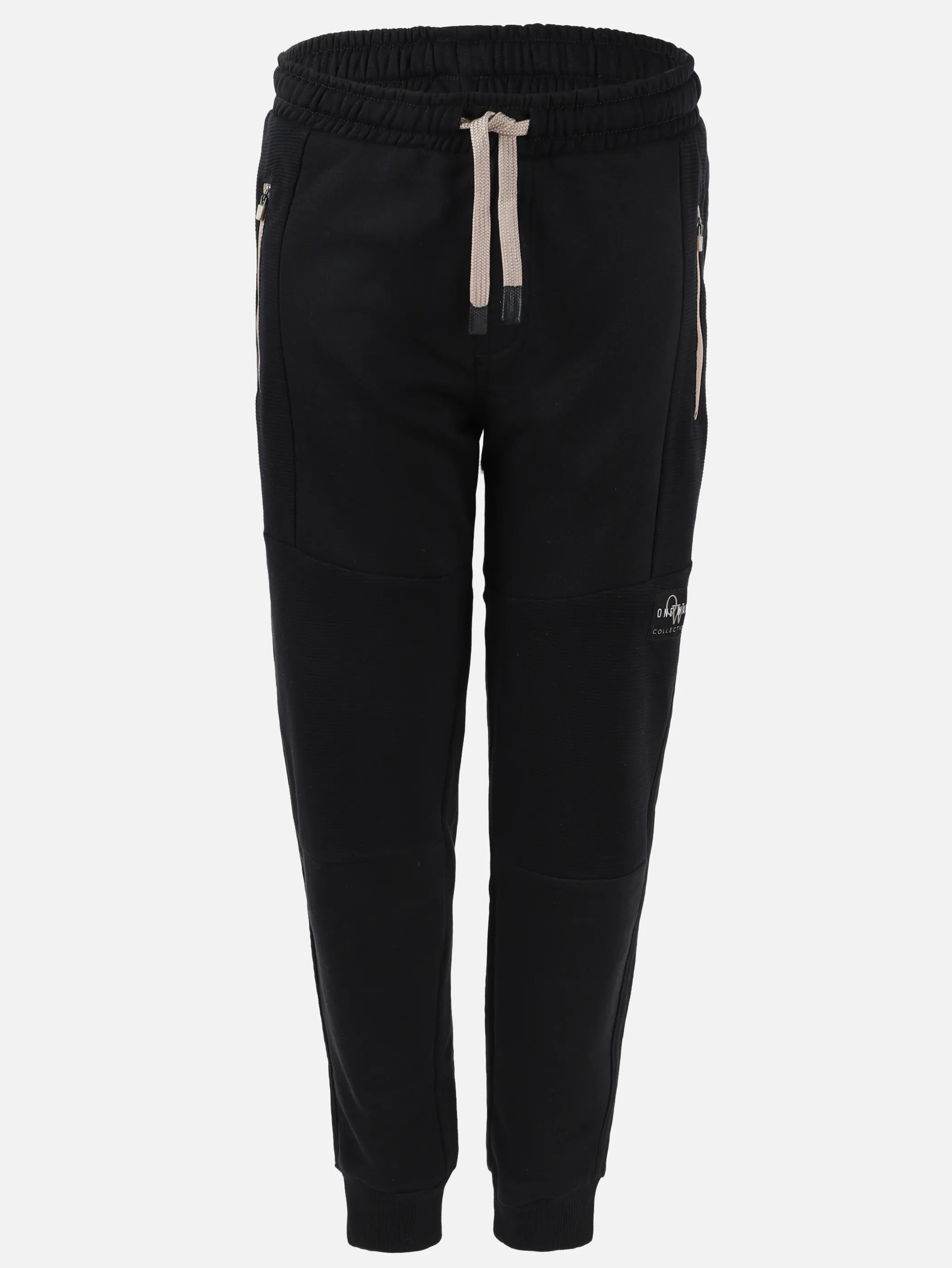 One Way JJ Joggpant schwarz+ beige details Schwarz 932139 SCHWARZ 1