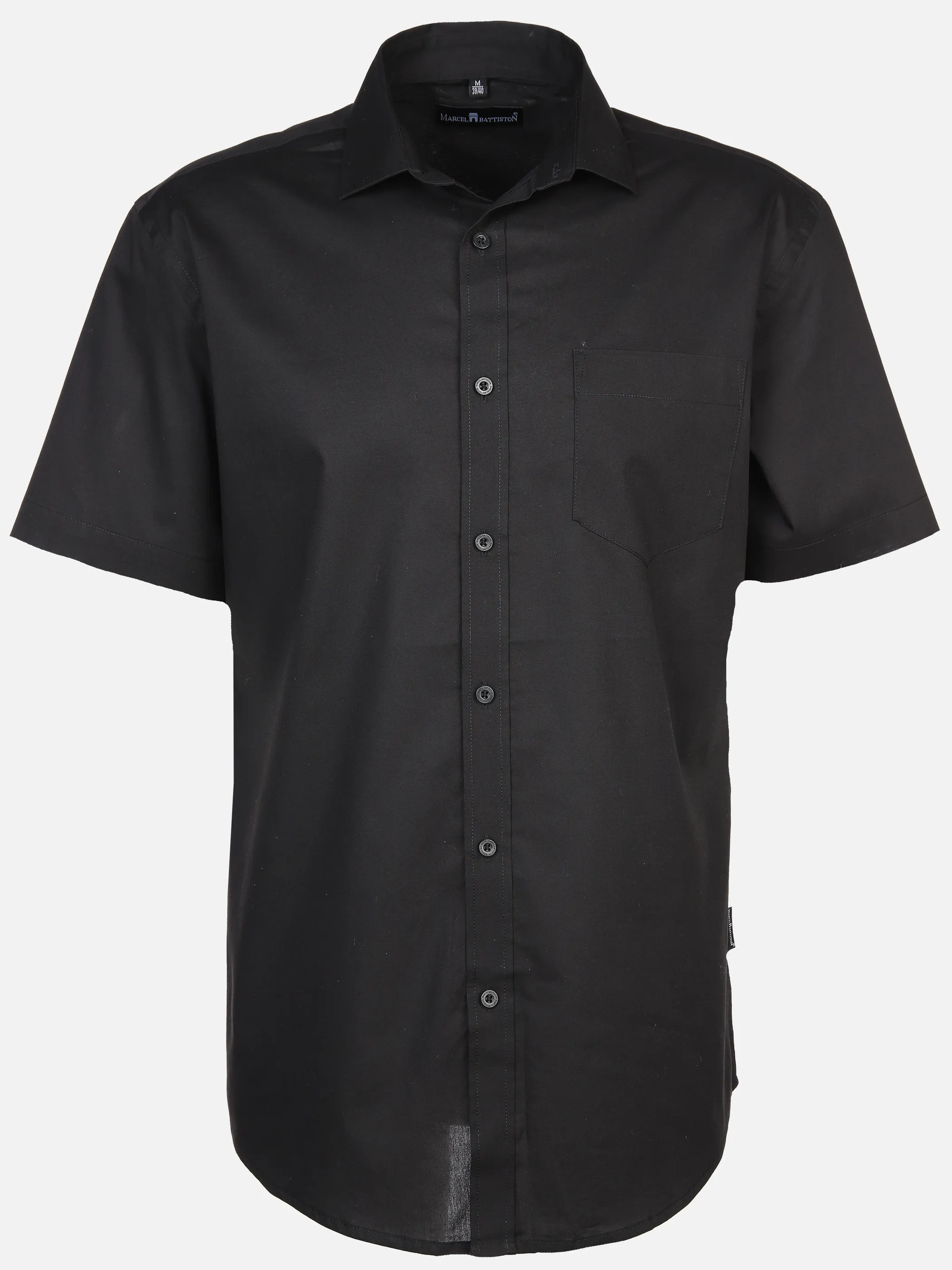 Marcel Battiston He. Cityhemd 1/2 Arm basic MF Schwarz 891007 BLACK 1 Marcel Battiston He. Cityhemd 1/2 Arm basic MF Schwarz 891007 BLACK 1