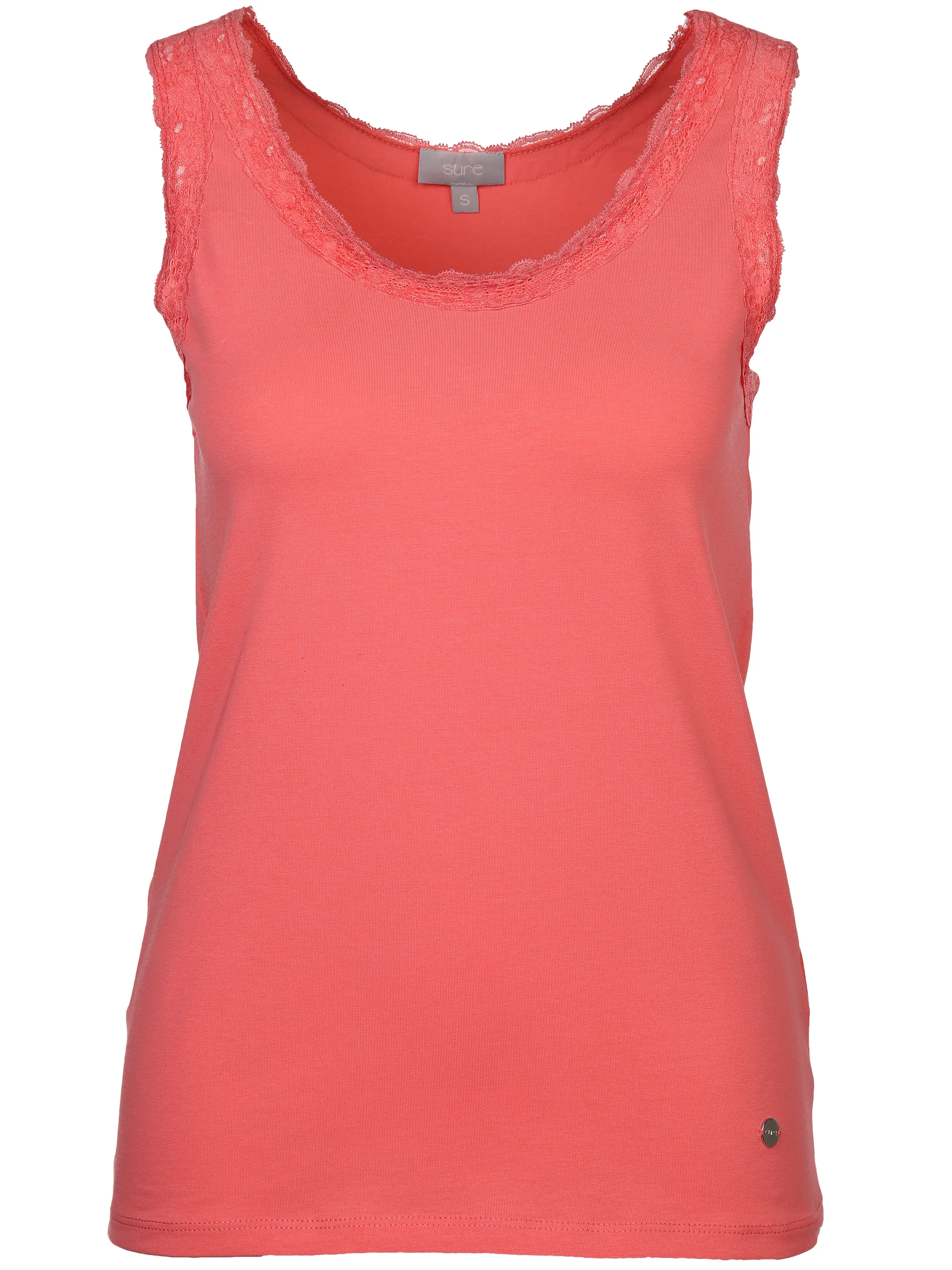Sure Da-Top m. Spitzendetail Pink 893038 MELON 1 Sure Da-Top m. Spitzendetail Pink 893038 MELON 1