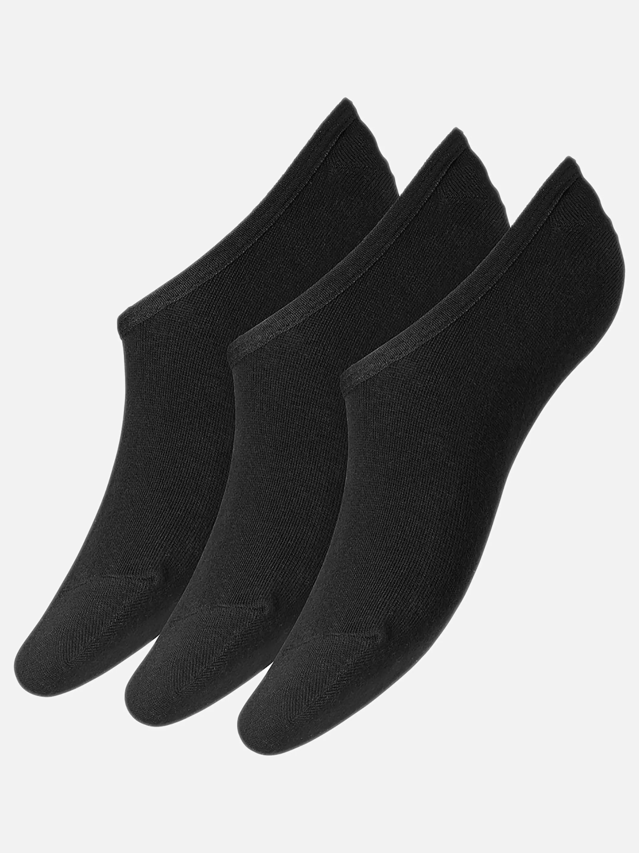 s.Oliver S25105 DAmen Footies 3er PAck Schwarz 908706 0005 1