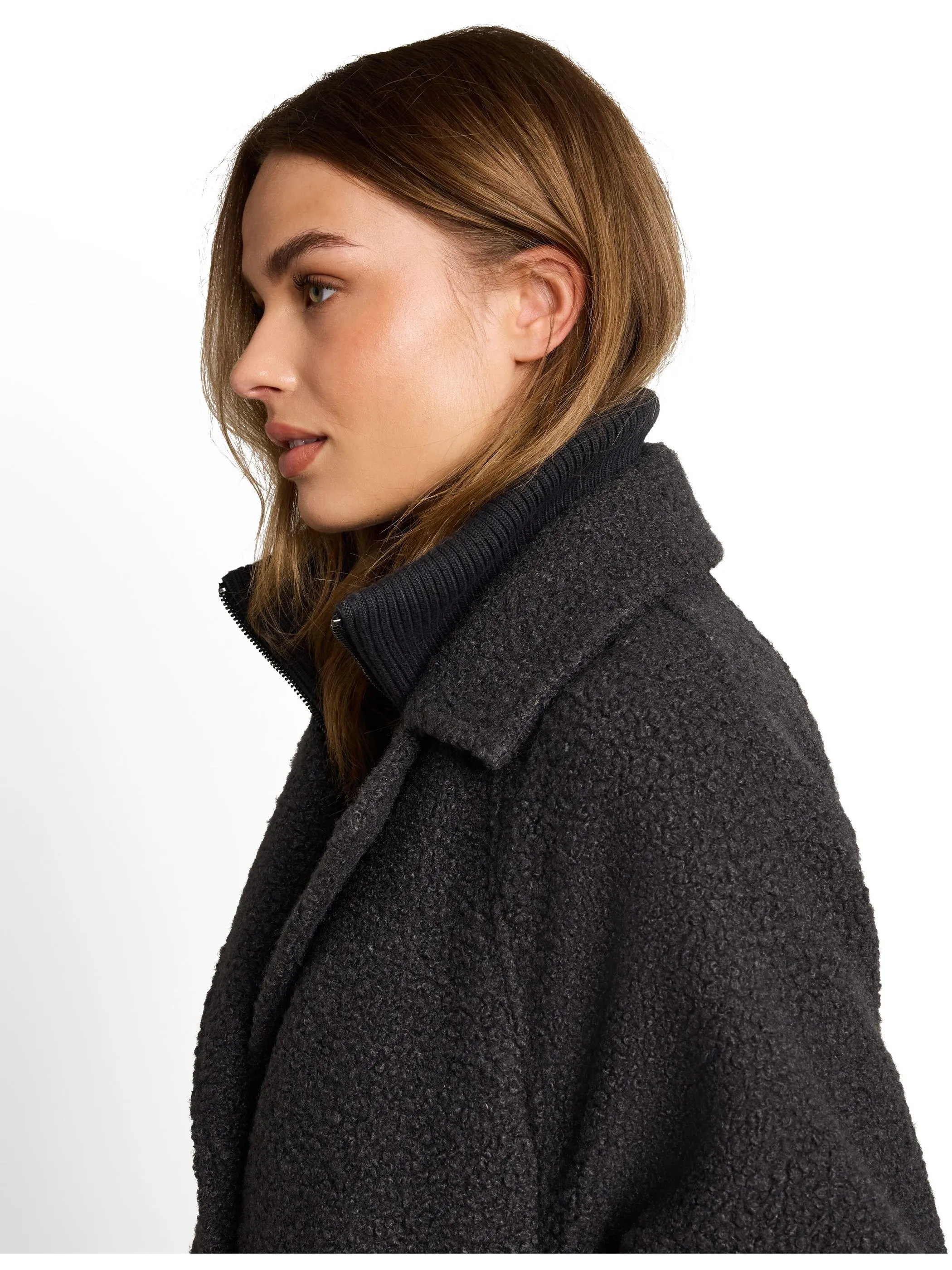 Tom Tailor 1051134 cosy cape jacket Grau 934175 41131 3