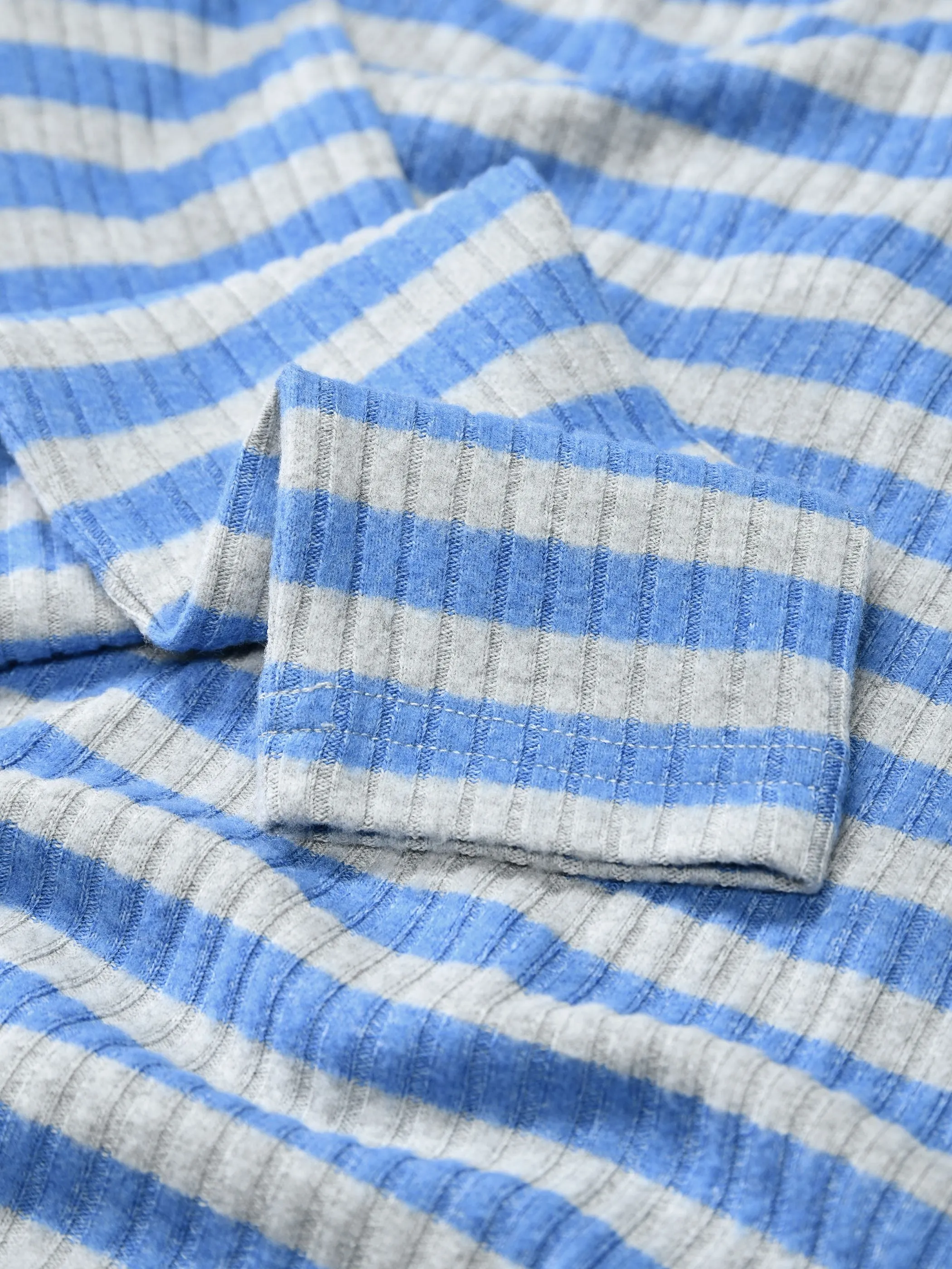 Lisa Tossa Da-Striped rib Rollneck Blau 933632 655 4