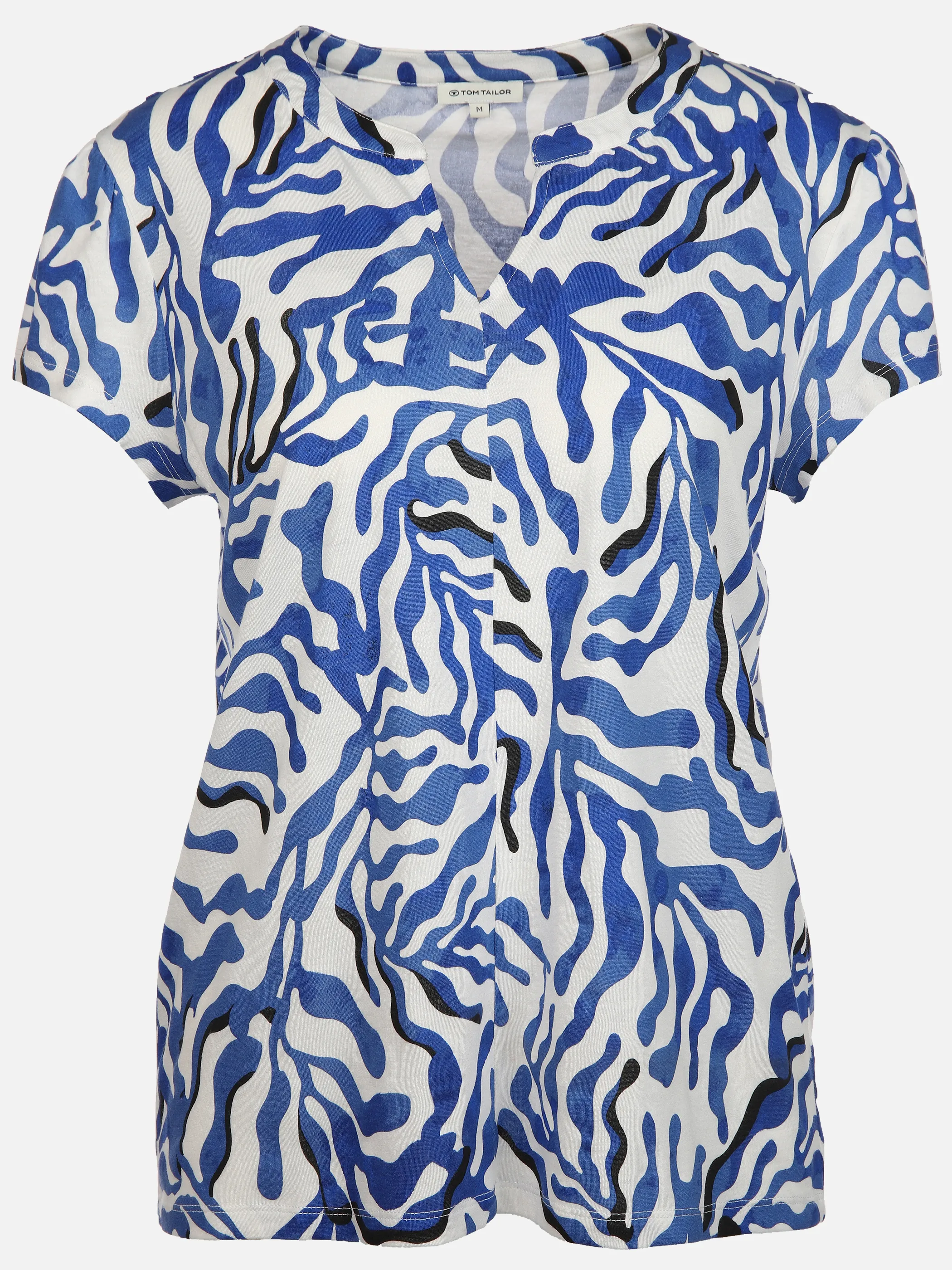 Tom Tailor 1042394 T-shirt blouse allover printed Weiß 895786 35306 1