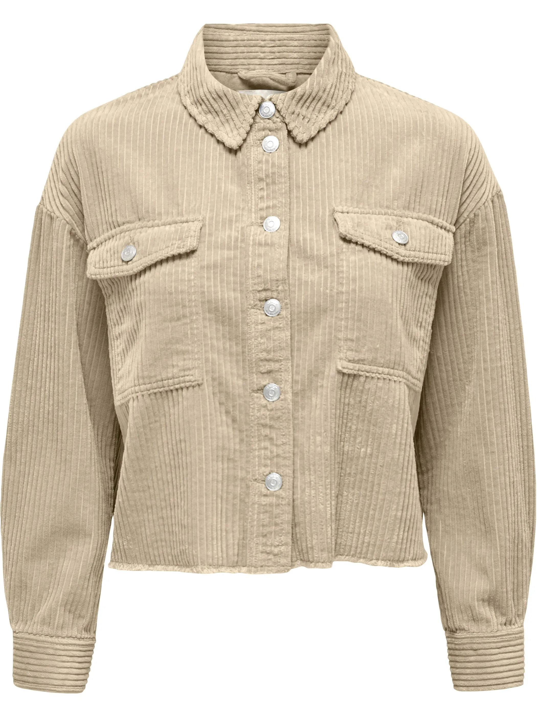Only ONLY 15222456 ONLMARINA-ENY LIFE L/S CORD JACKET Grau 913013 183019 5