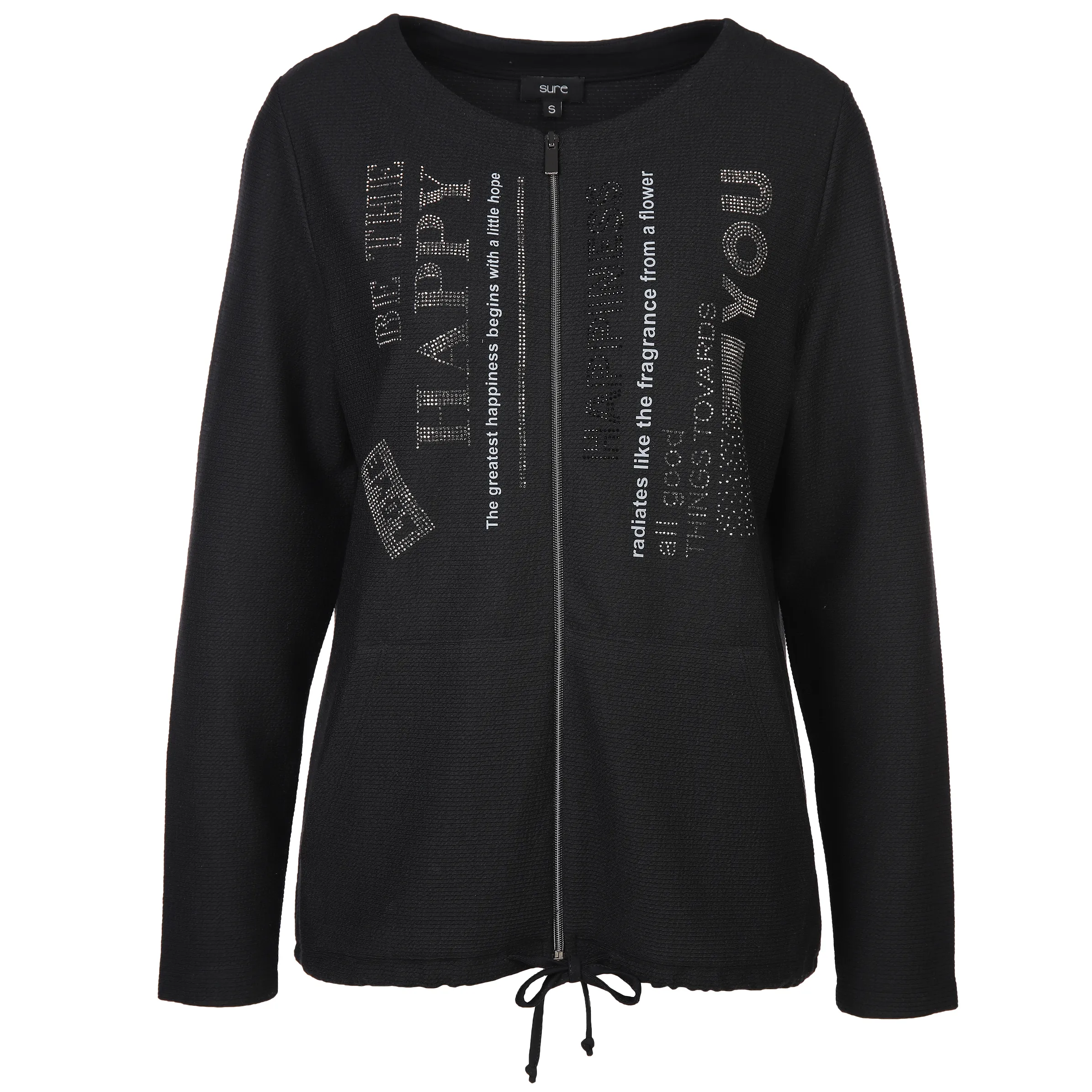 Sure Da-Jacquardcardigan Schwarz 887285 SCHWARZ 1