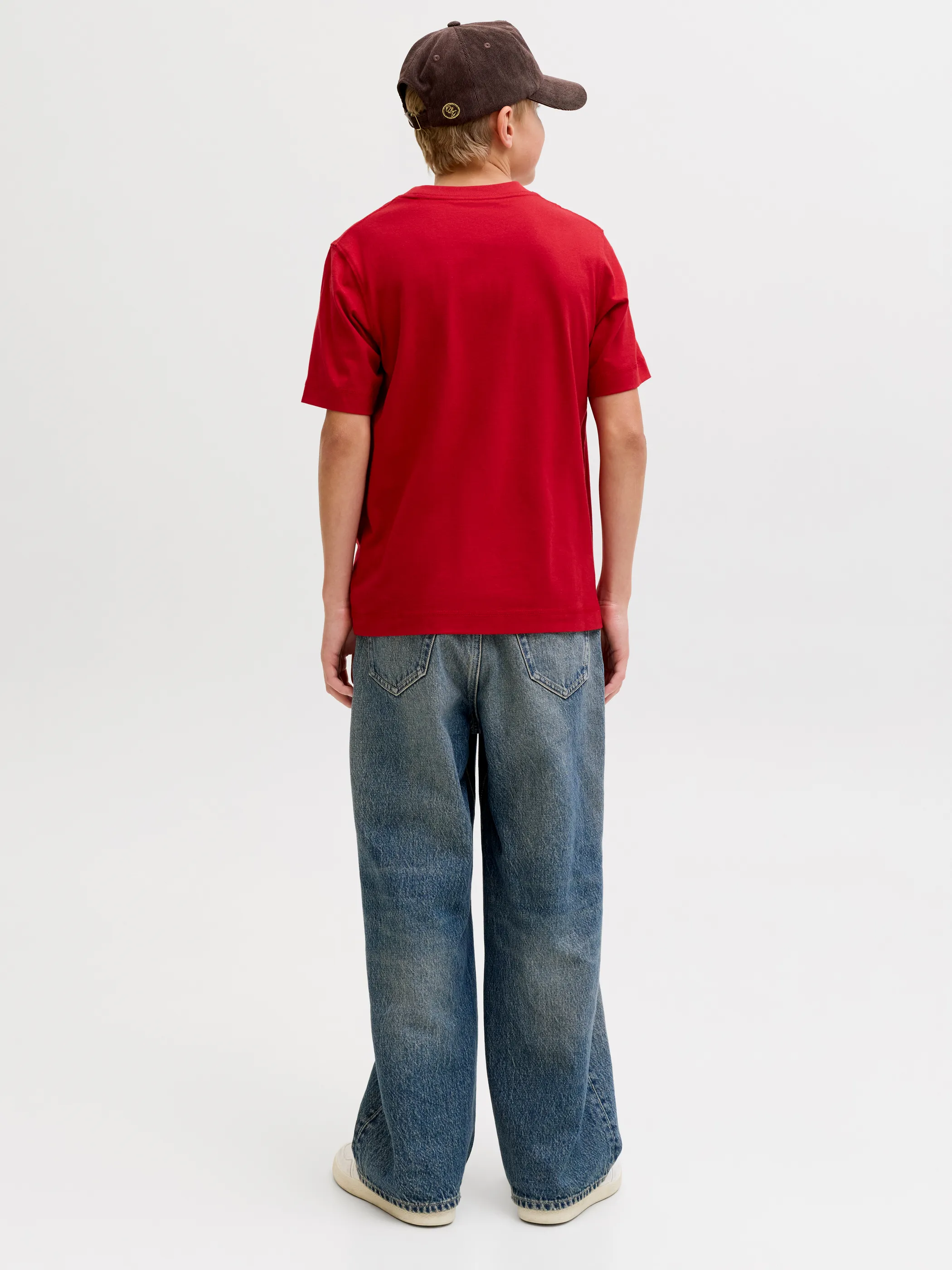 Jack&Jones Junior 12293118 JORNANTUCKET EMB TEE Rot 924467 177218 2