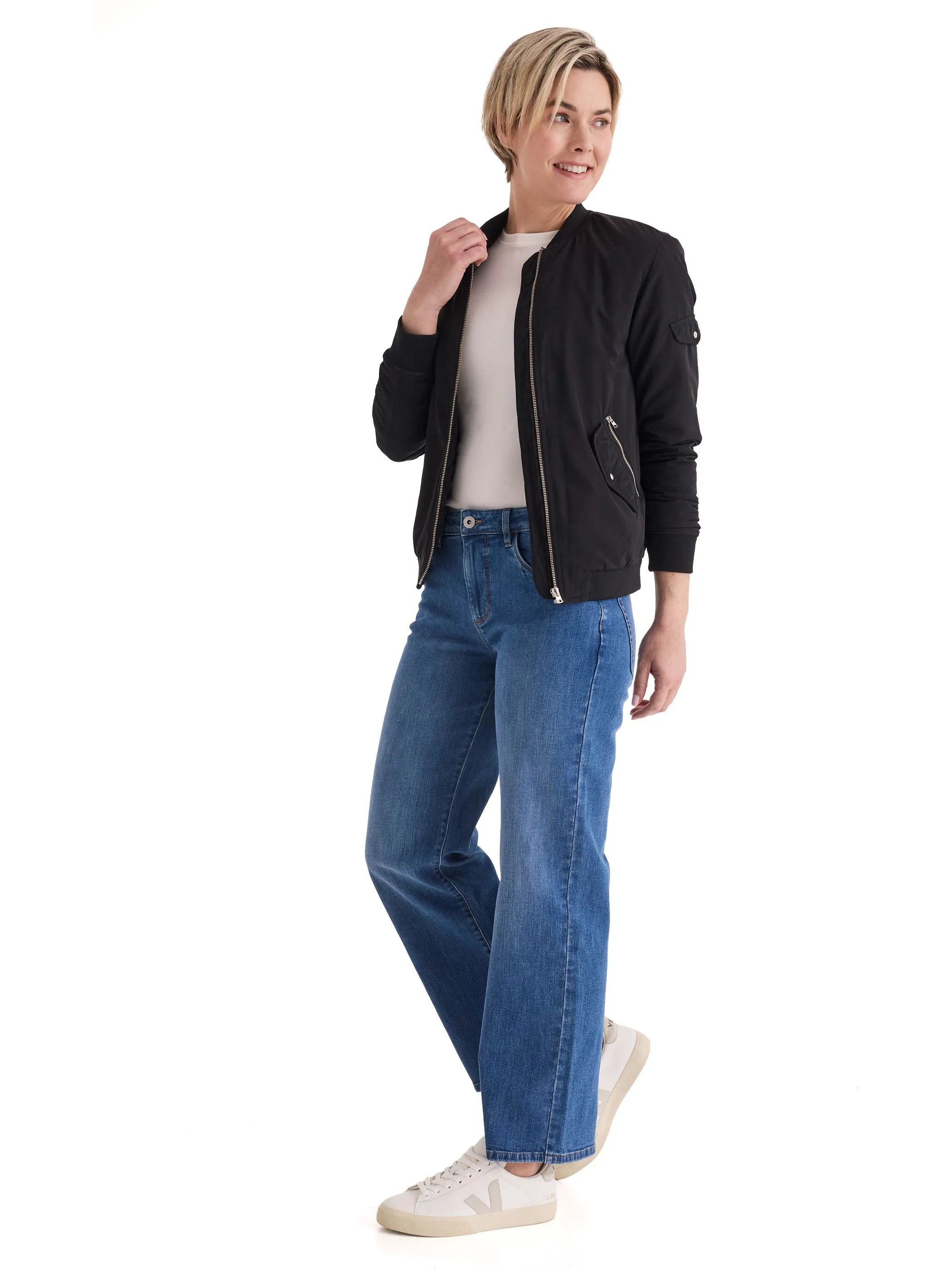 Stooker DOB 22400090007225 Da. Hosen lang, Blau 936923 7225 4