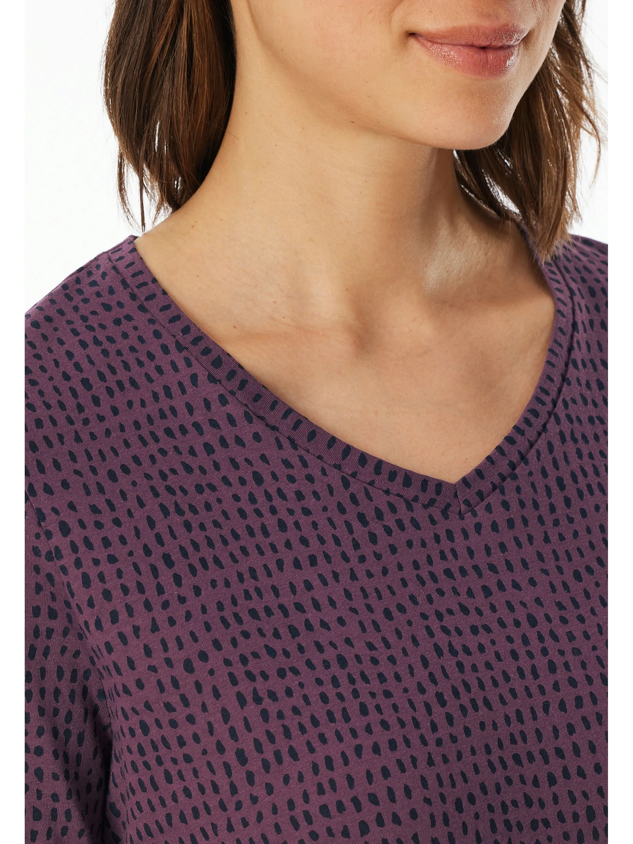 UNCOVER by Schiesser 182851 Sleepshirt 1/1 Arm, 95c Lila 914231 823 3