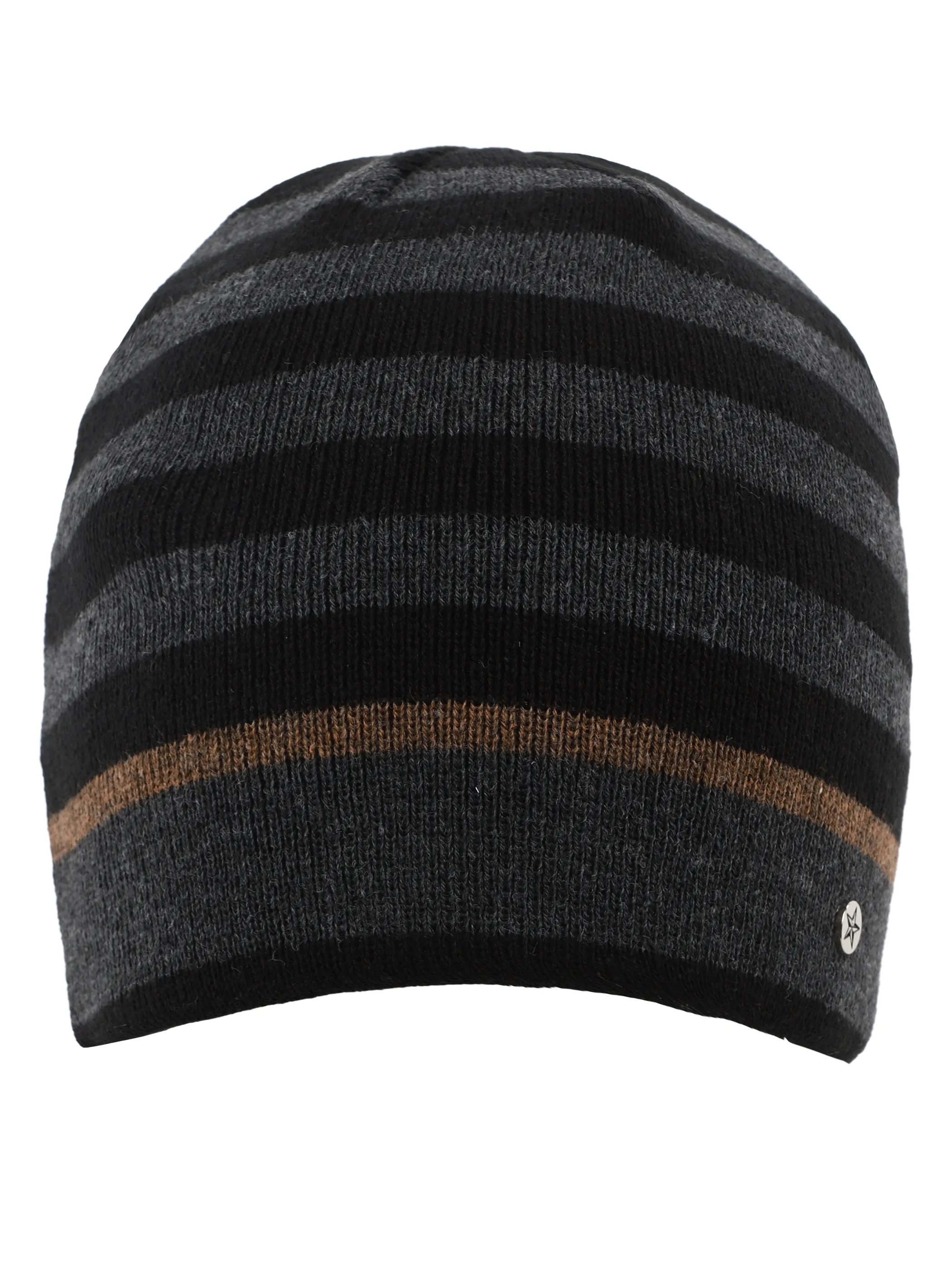 Jim Spencer He-Mütze mit Streifen Schwarz 916710 SCHWARZ 1