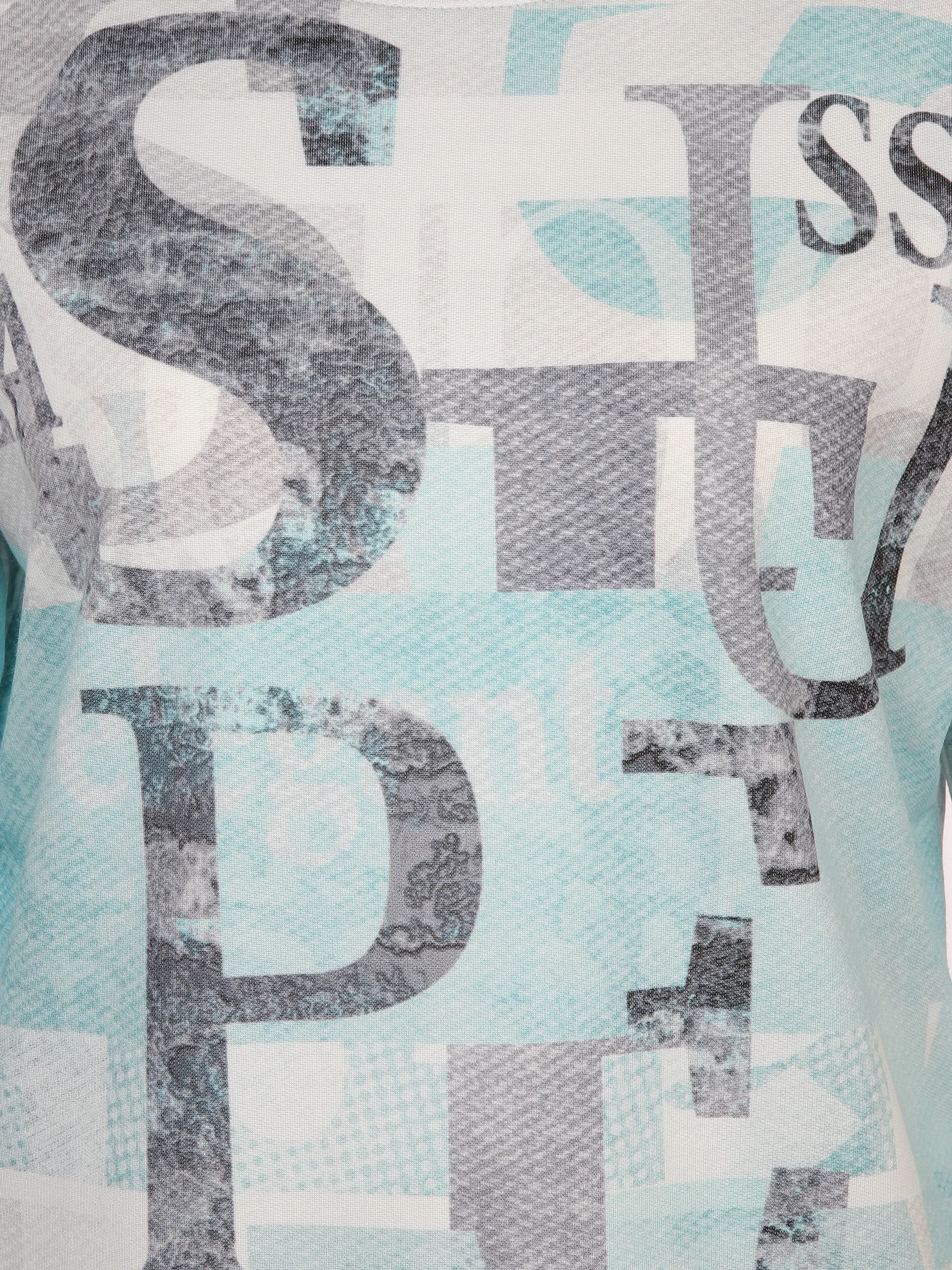 Lisa Tossa Da-Print-Shirt m. 1/1 Arm Blau 893302 AQUA 3 Lisa Tossa Da-Print-Shirt m. 1/1 Arm Blau 893302 AQUA 3