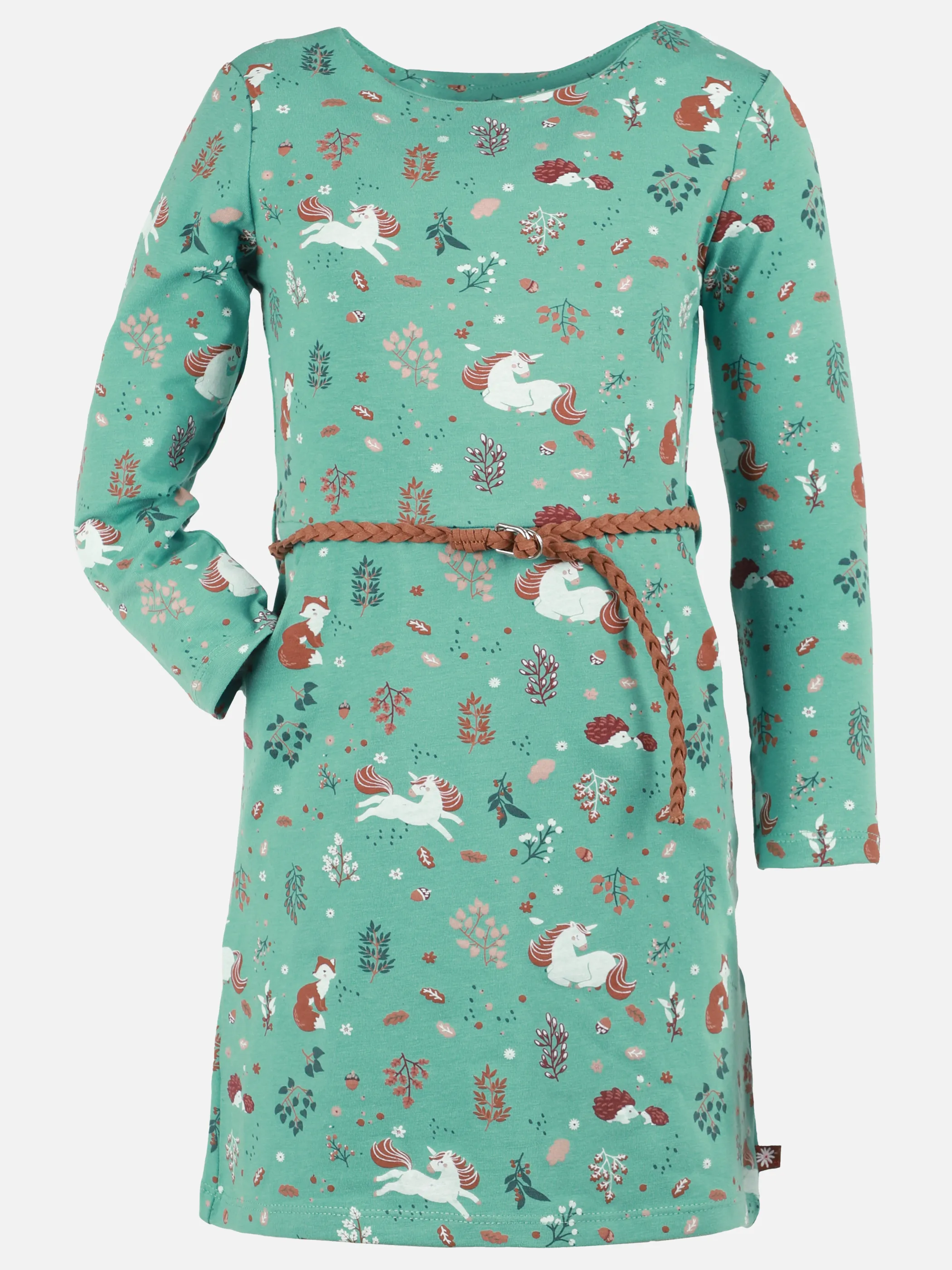 Stop + Go KM Kleid mit Einhorn AOP in grün Grün 899538 GRÜN 2 Stop + Go KM Kleid mit Einhorn AOP in grün Grün 899538 GRÜN 2