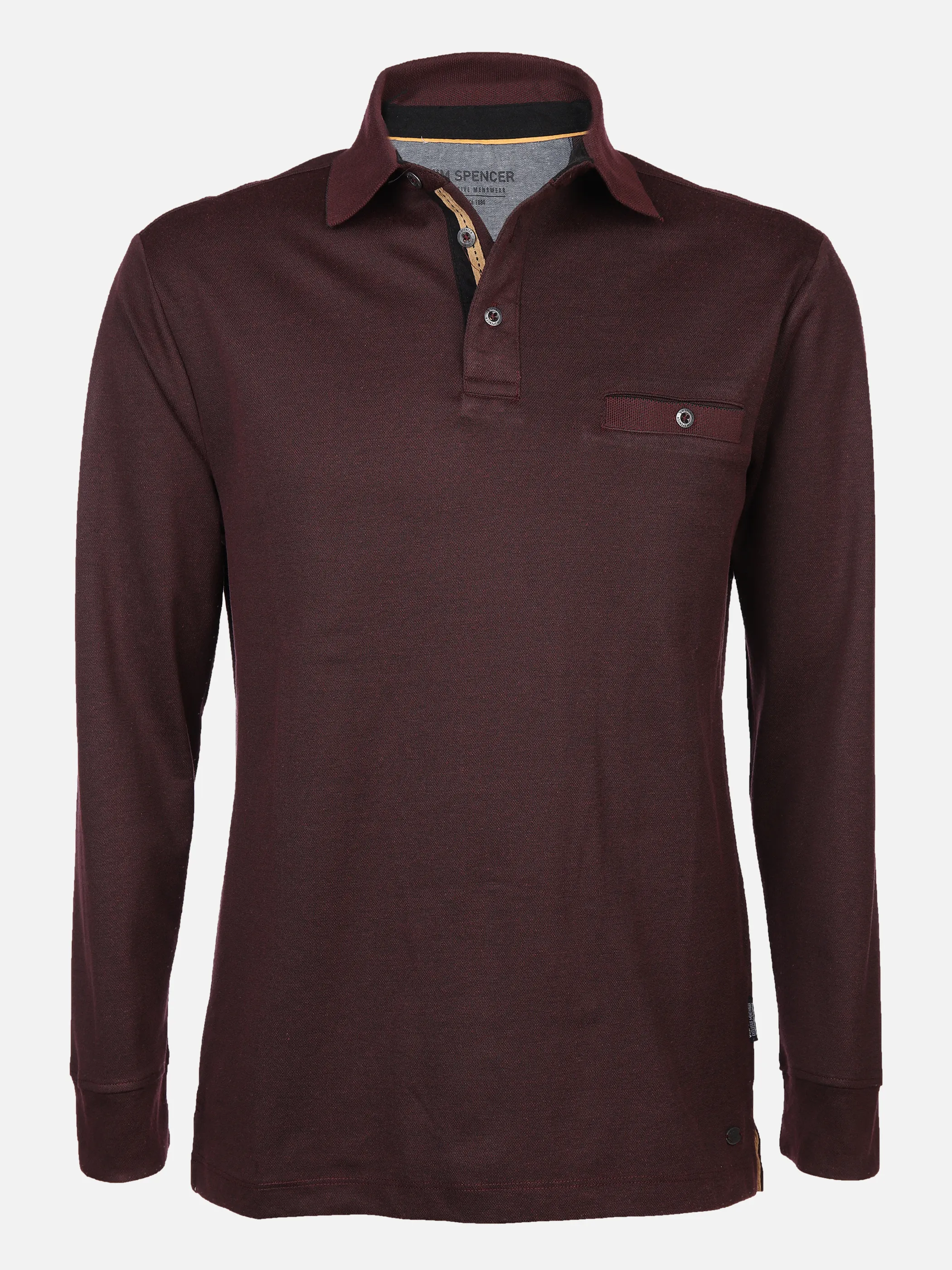 Jim Spencer He. Poloshirt 1/1 Arm Jacquard Rot 866258 DH´RED 1 Jim Spencer He. Poloshirt 1/1 Arm Jacquard Rot 866258 DH´RED 1