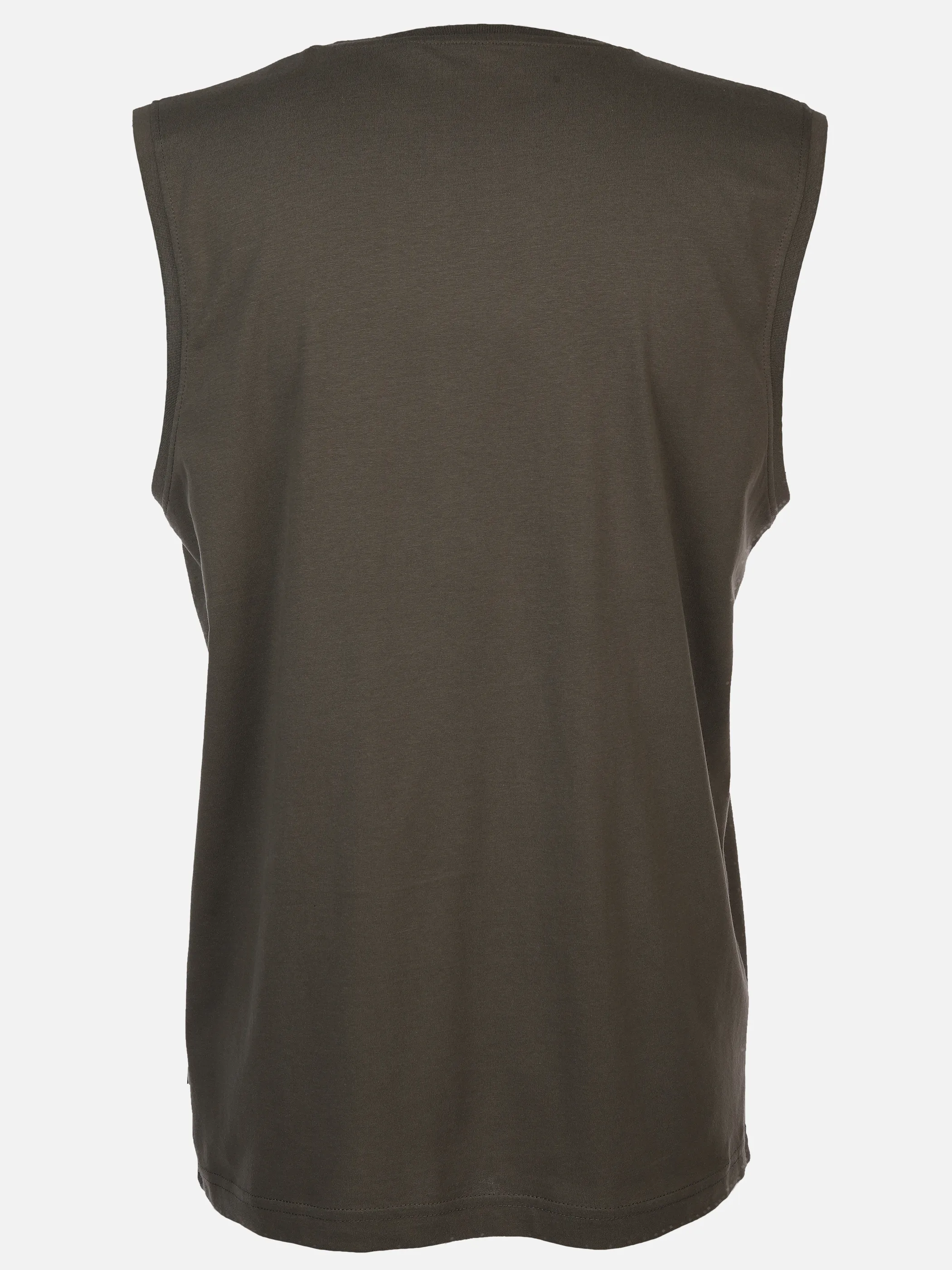 Jim Spencer He. Muscleshirt Druck peach Oliv 894404 KHAKI 2