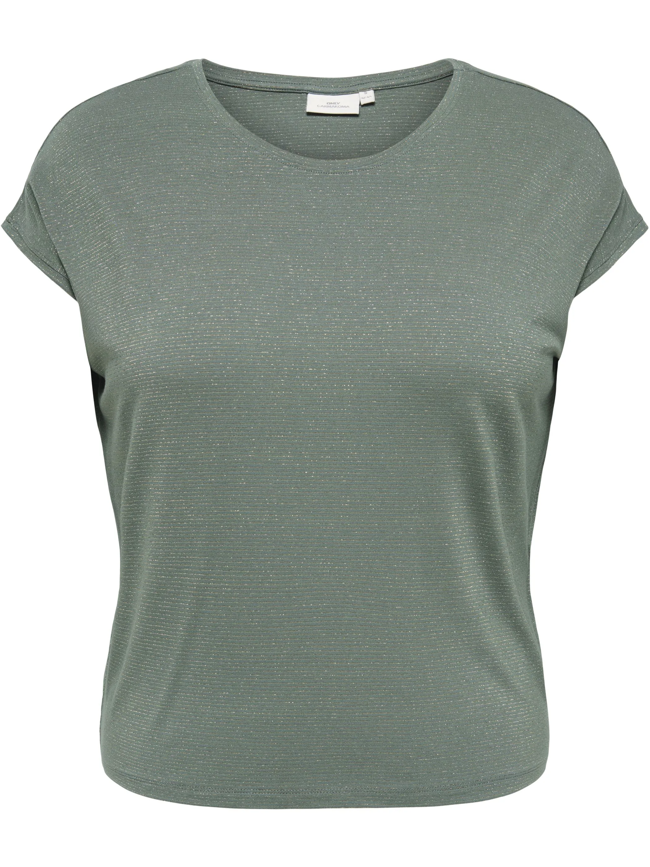 Only Carmakoma 15377879 CARCLAUDIA S/S GLITTE Grün 926826 207131001 5