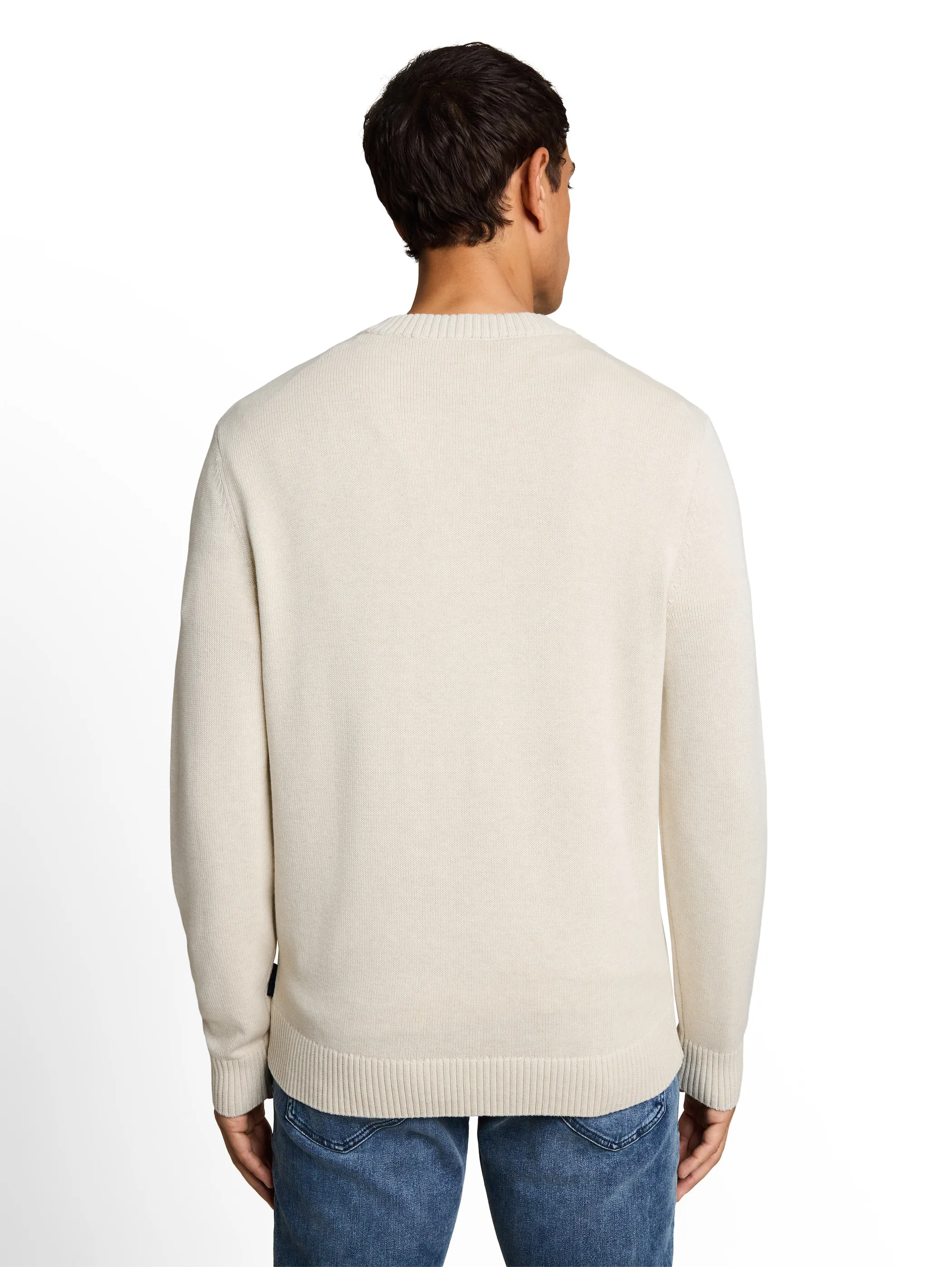 Tom Tailor 1052506 crew neck pullover knit Weiß 934258 41008 2