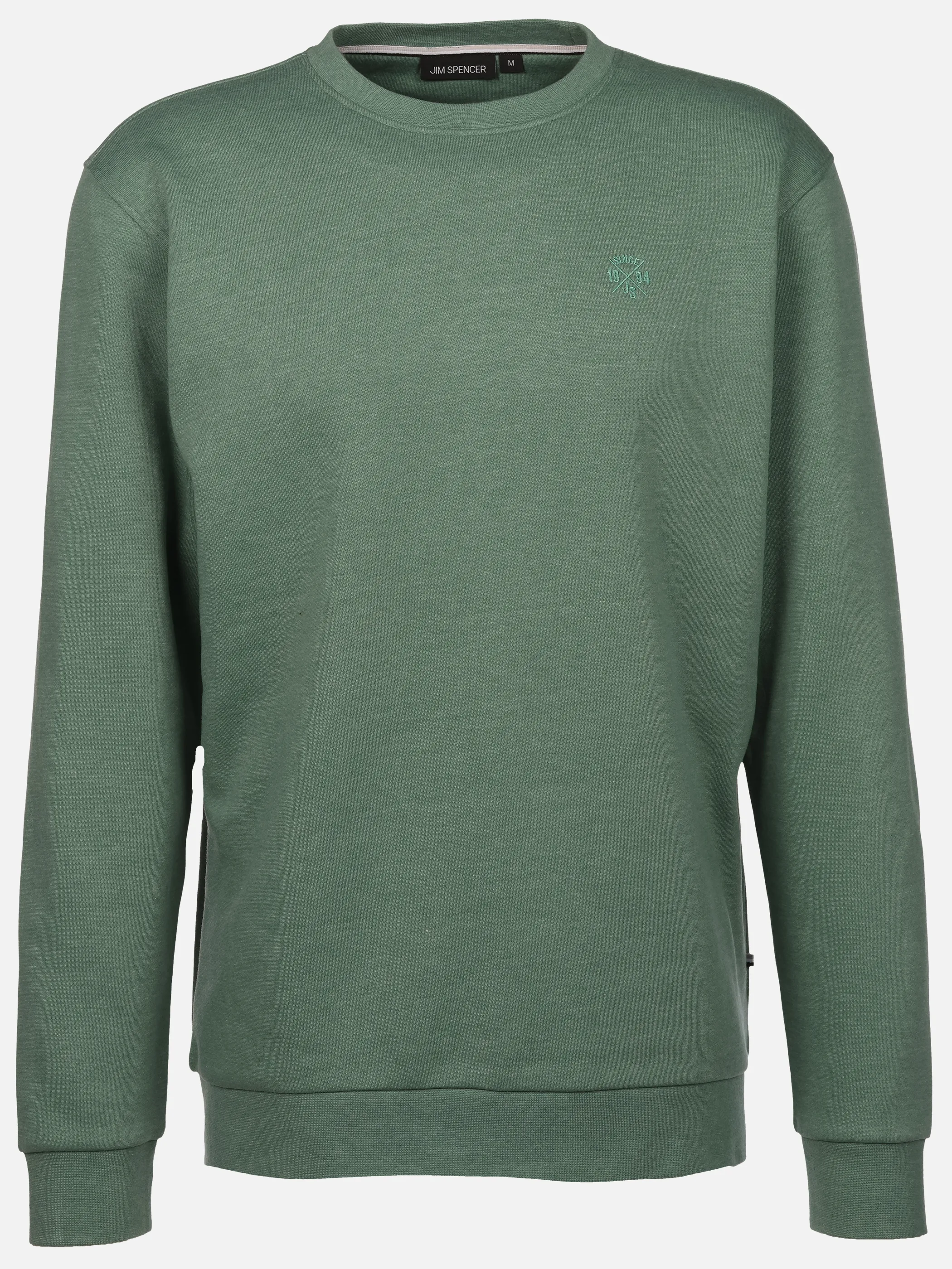 Jim Spencer He. Sweatshirt 1/1 Arm crewneck Grün 922516 MINTMELANG 1