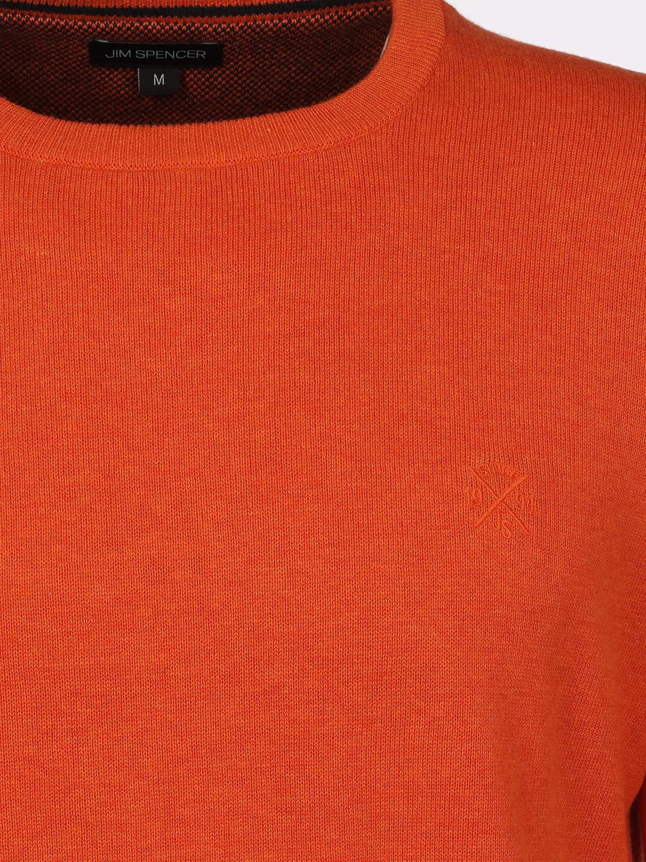 Jim Spencer He. Pullover uni seasonal RH Orange 918643 ORANGE MEL 3