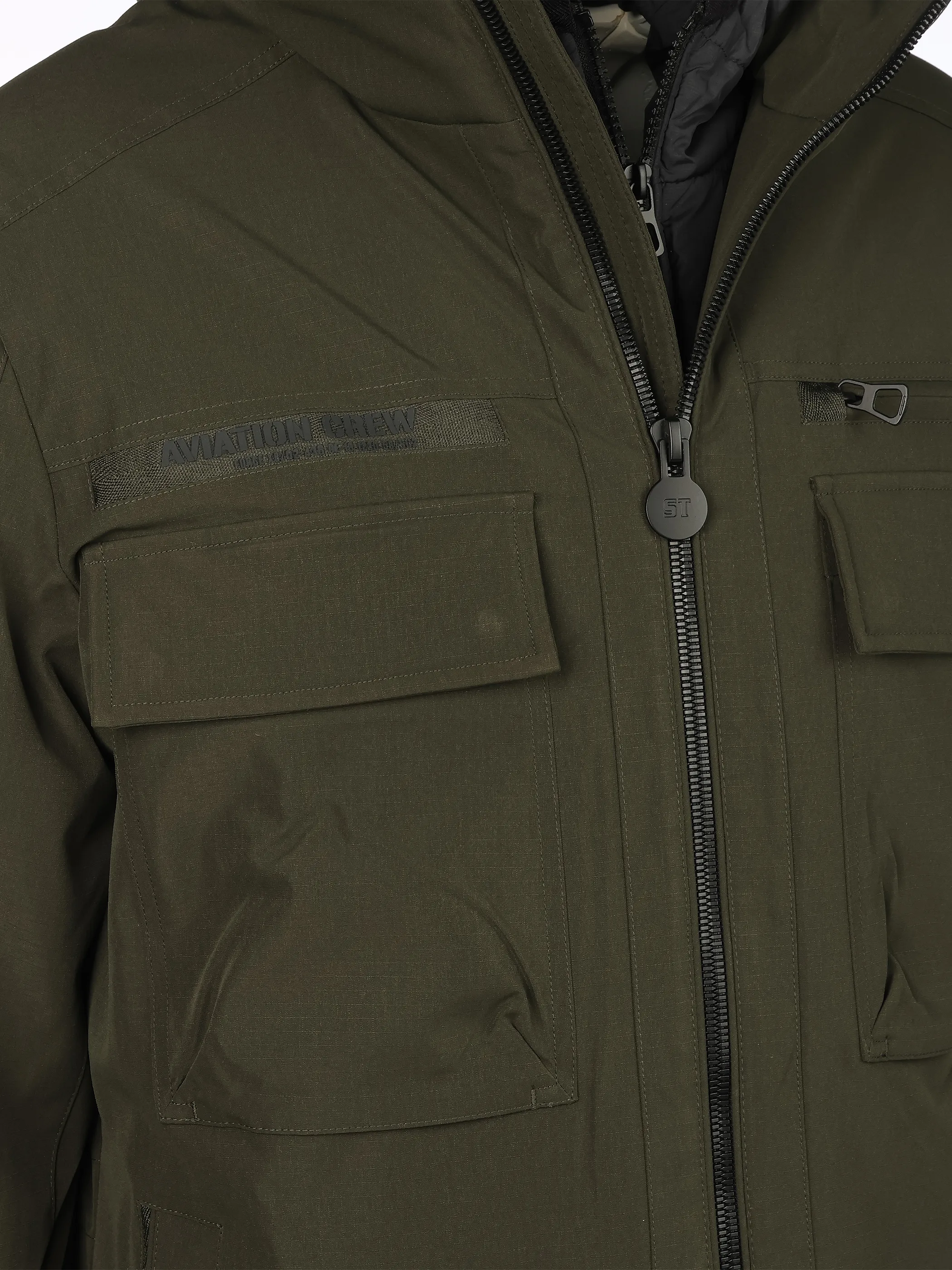 Southern Territory He. Steppjacke olive Kapuze Oliv 914364 683 4