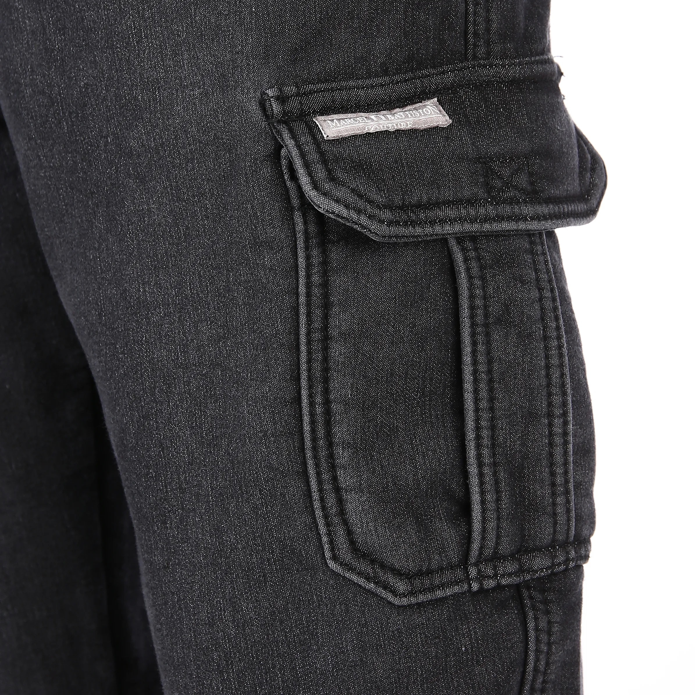 Marcel Battiston He. Thermoschlupfjeans Schwarz 822699 BLACK 3