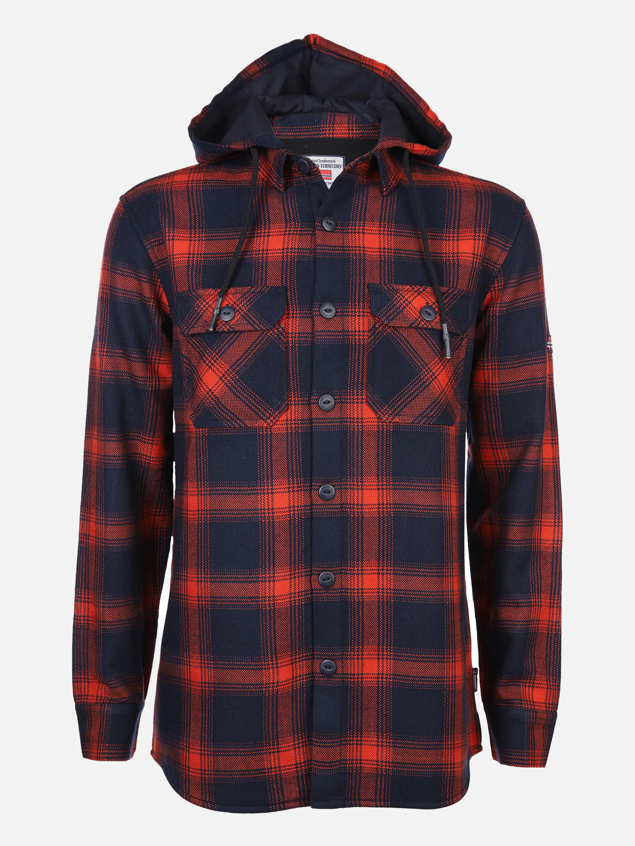 Southern Territory He. Overshirt Kapuze Blau 867882 NAVY/RED 1 Southern Territory He. Overshirt Kapuze Blau 867882 NAVY/RED 1