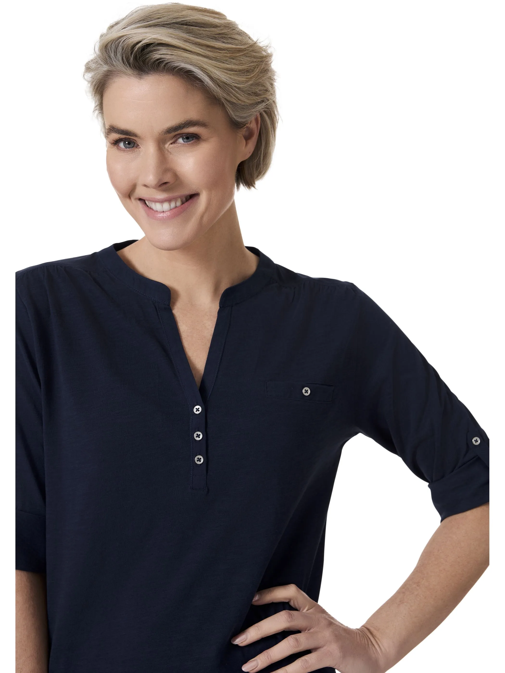 Stooker DOB 25560100004088 Da. T-Shirts / Blau 911358 4088 3
