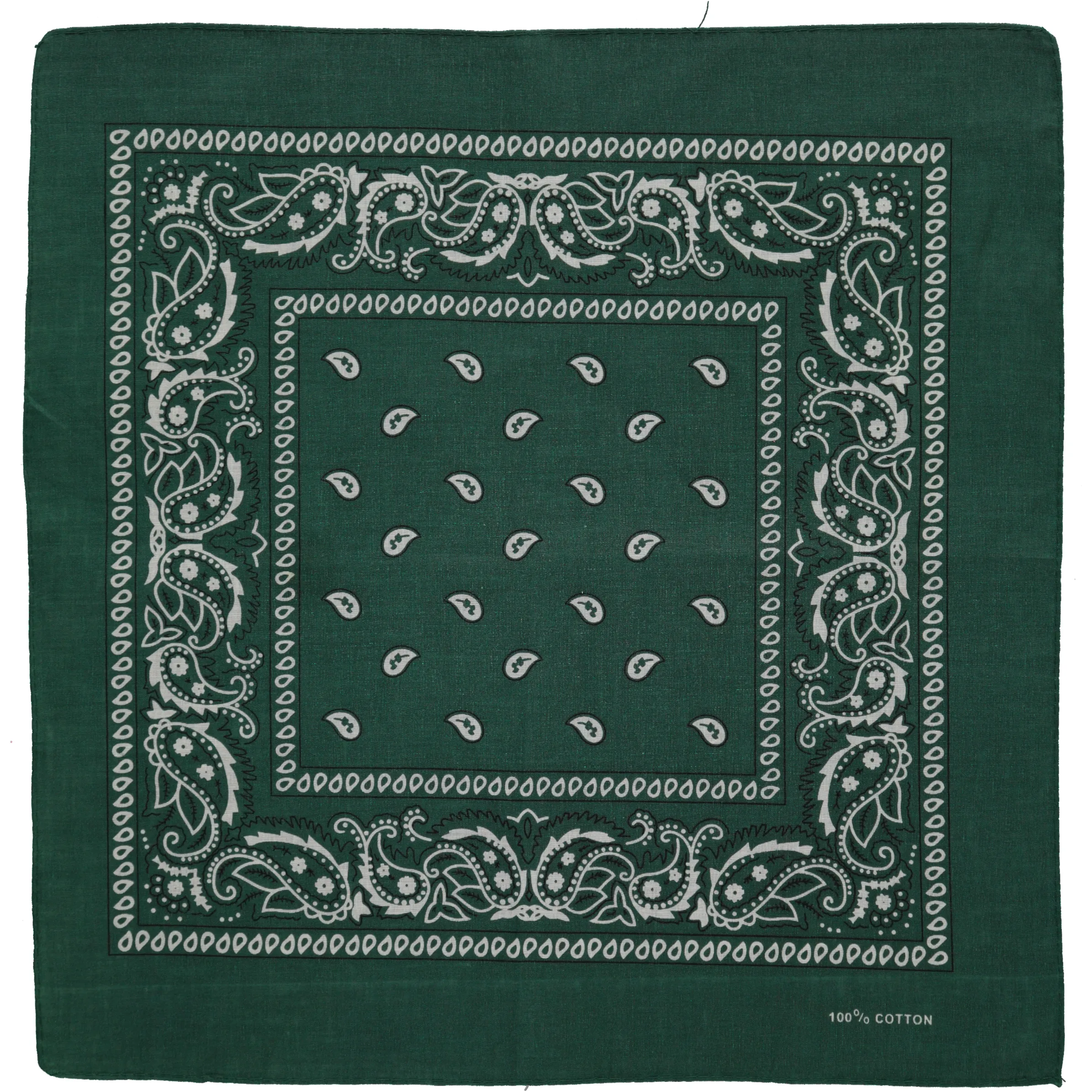 Birkhahn Mode und Tracht He-Bandana Tuch 50x50cm Grün 698597 DK GRÜN 1