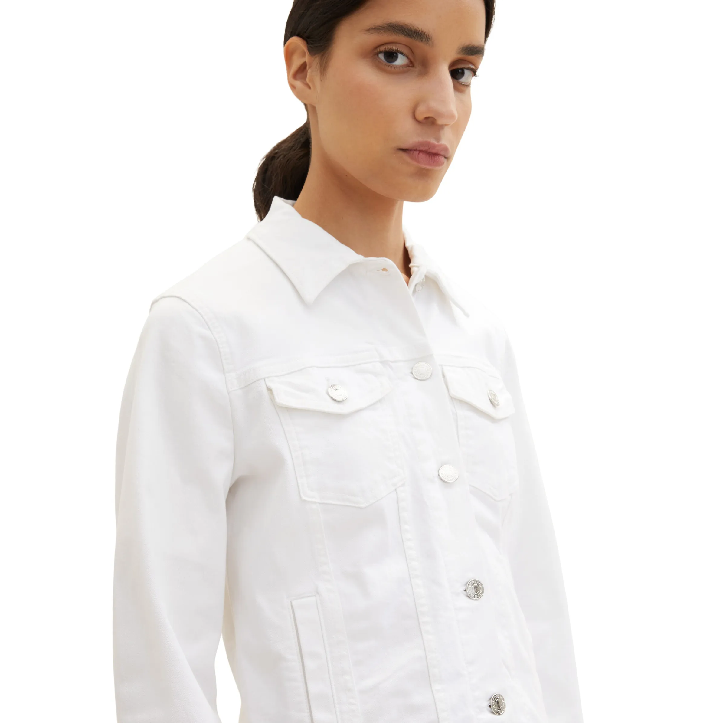 Tom Tailor 1036714 colored denim jacket Weiß 880111 20000 3