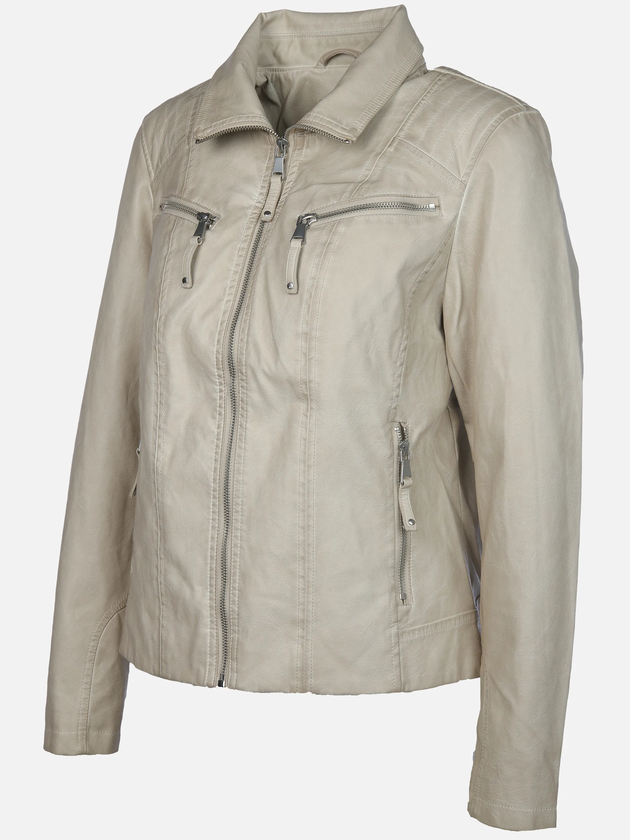 Sure Da-Kunstlederjacke m. Legekrag Beige 904274 SAND 3