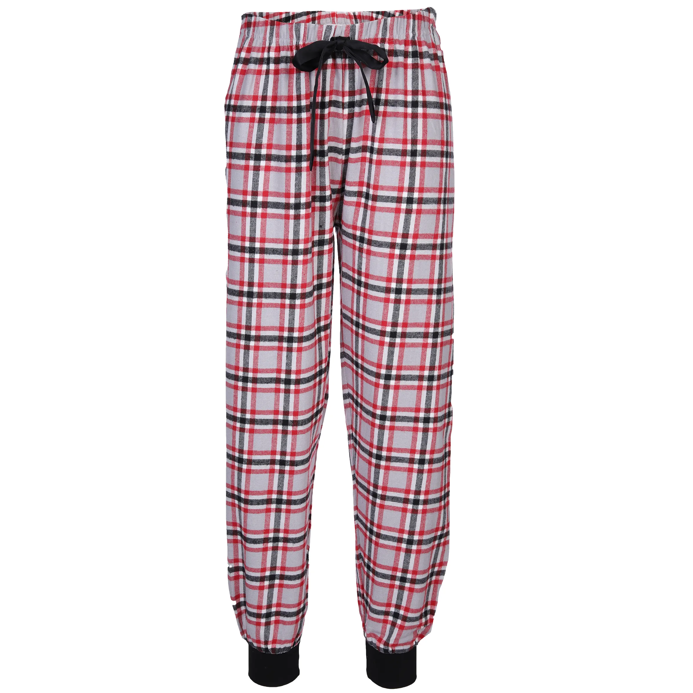 Sure Da. Schlafanzughose Flanell Rot 884618 ROT/GRAU 1