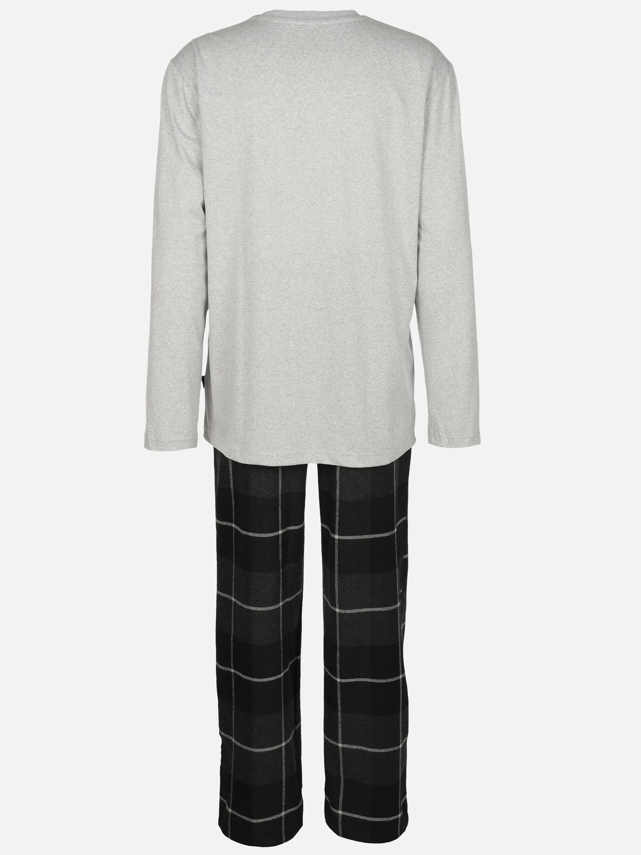 Jim Spencer He. Pyjama mit Flanell Hose Ka Grau 929571 GRAU 2