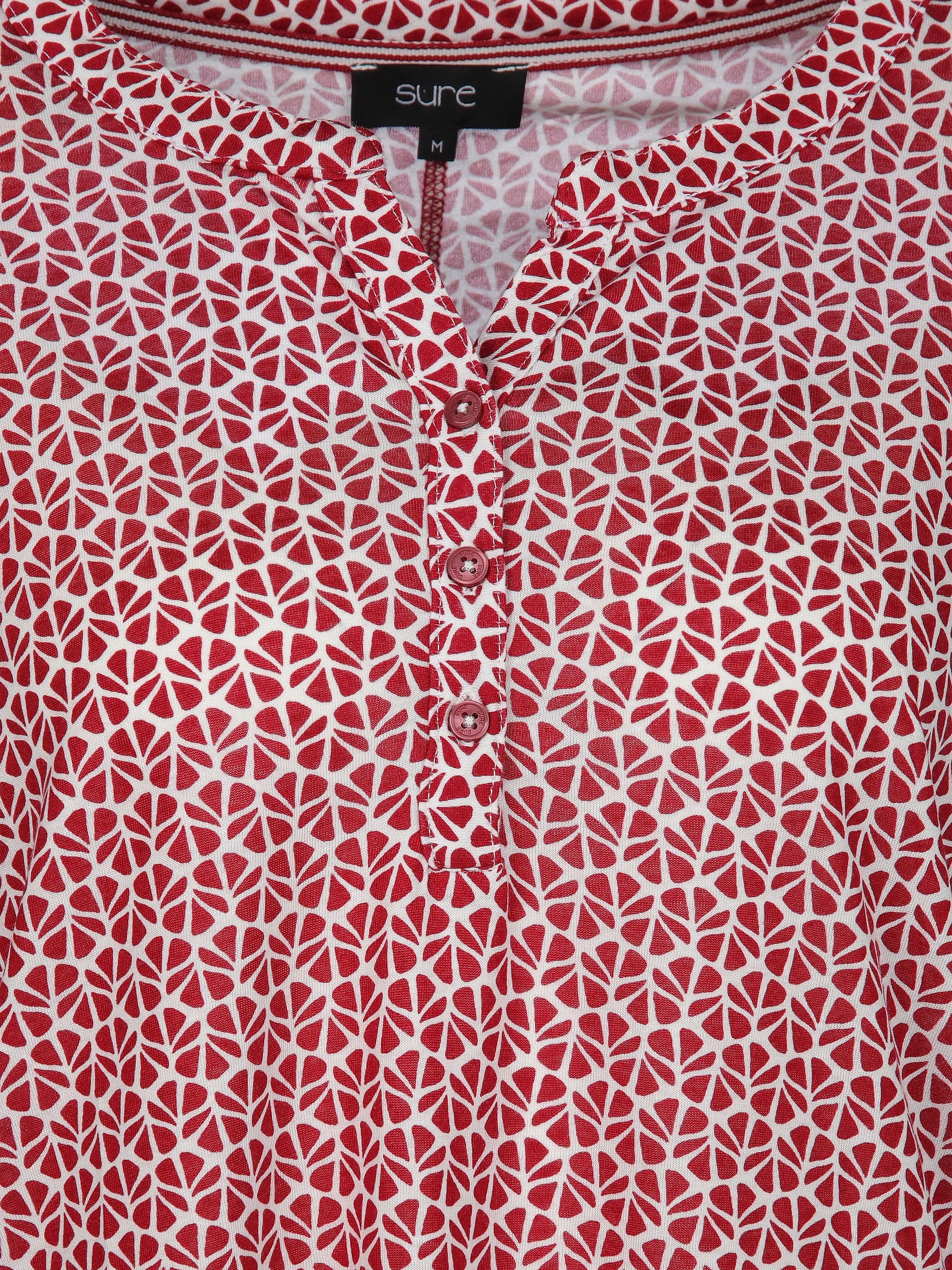 Sure Da-Shirt m. Alloverprint Rot 907367 RED 3
