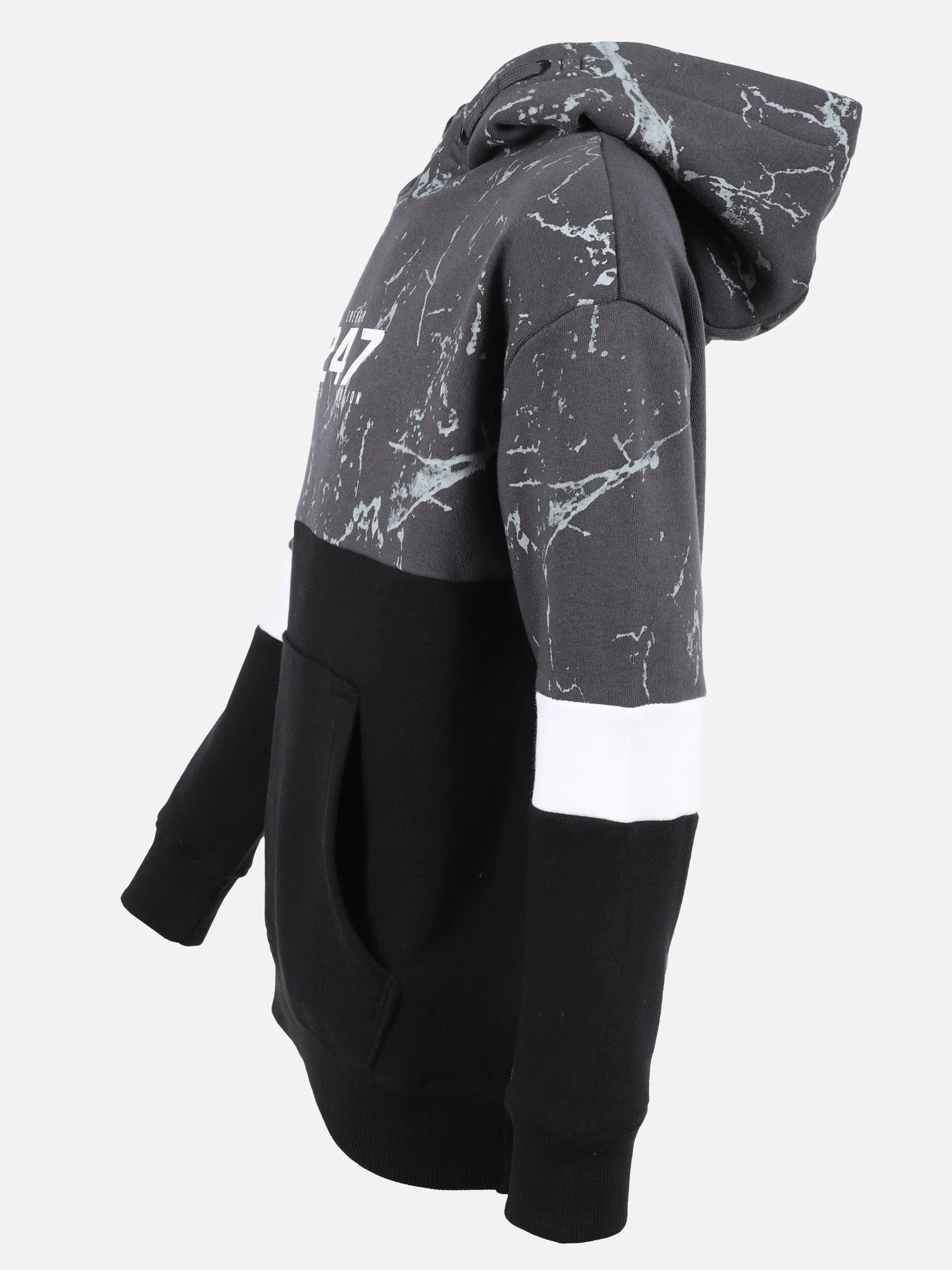 Stop + Go TB- Hoodie colorblock Grau 898691 19-4104 3 Stop + Go TB- Hoodie colorblock Grau 898691 19-4104 3