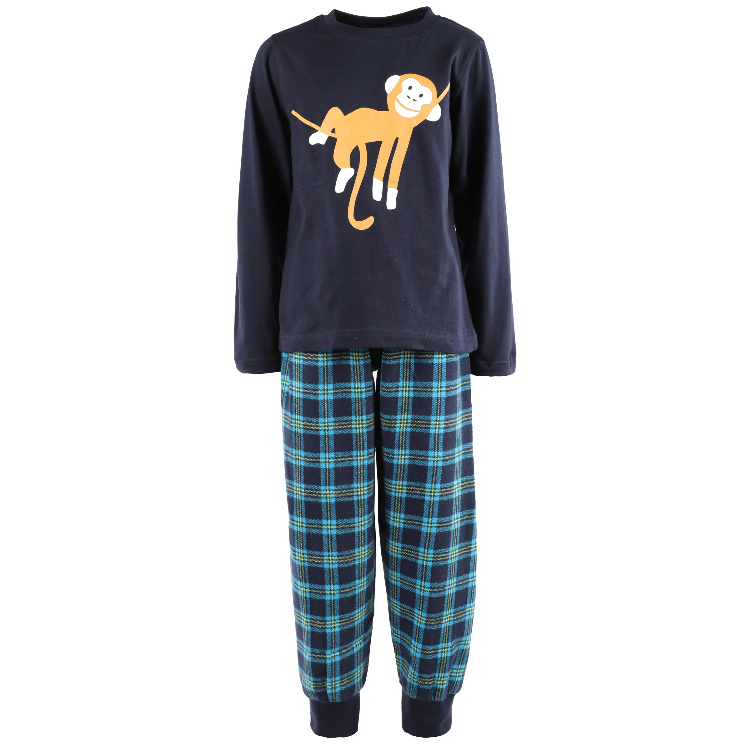 Stop + Go KJ Pyjama lang Affendruck Hose Blau 881317 NAVY 1 Stop + Go KJ Pyjama lang Affendruck Hose Blau 881317 NAVY 1