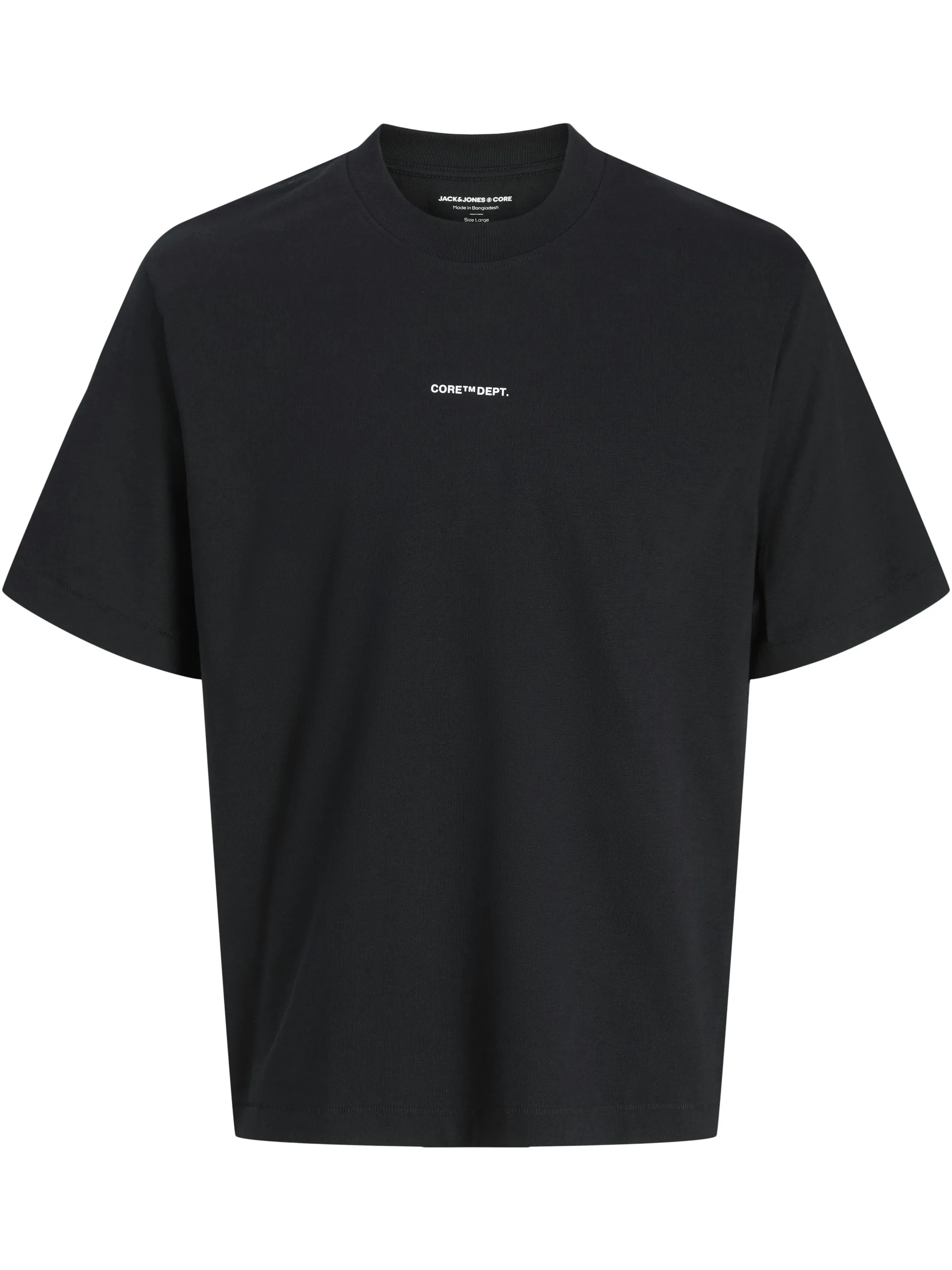 Jack Jones 12283351 JCOCOVER SCRIPT BACK Schwarz 917582 178012 1