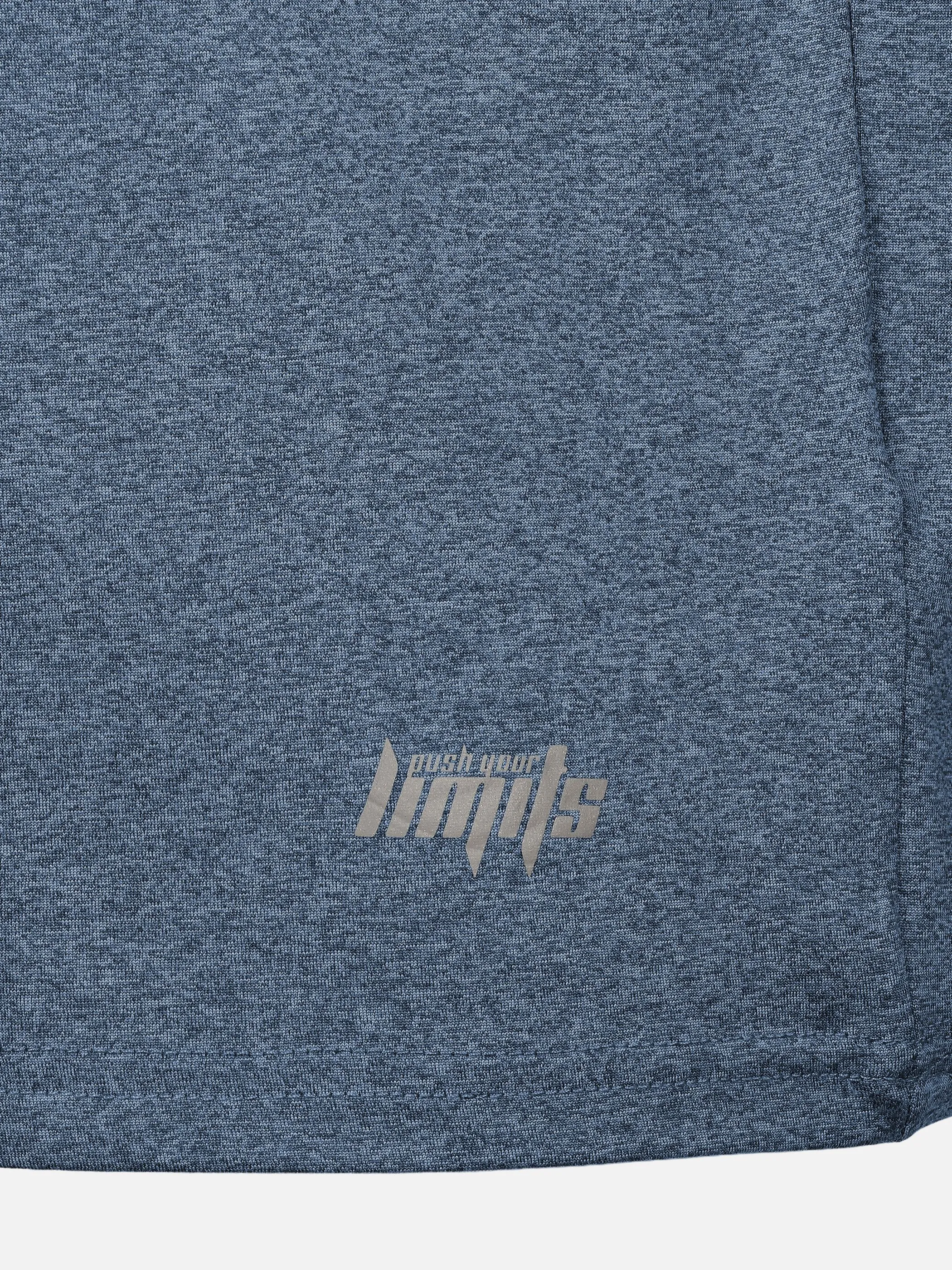Grinario Sports He-Sport T-Shirt, meliert Blau 921209 NAVY 3