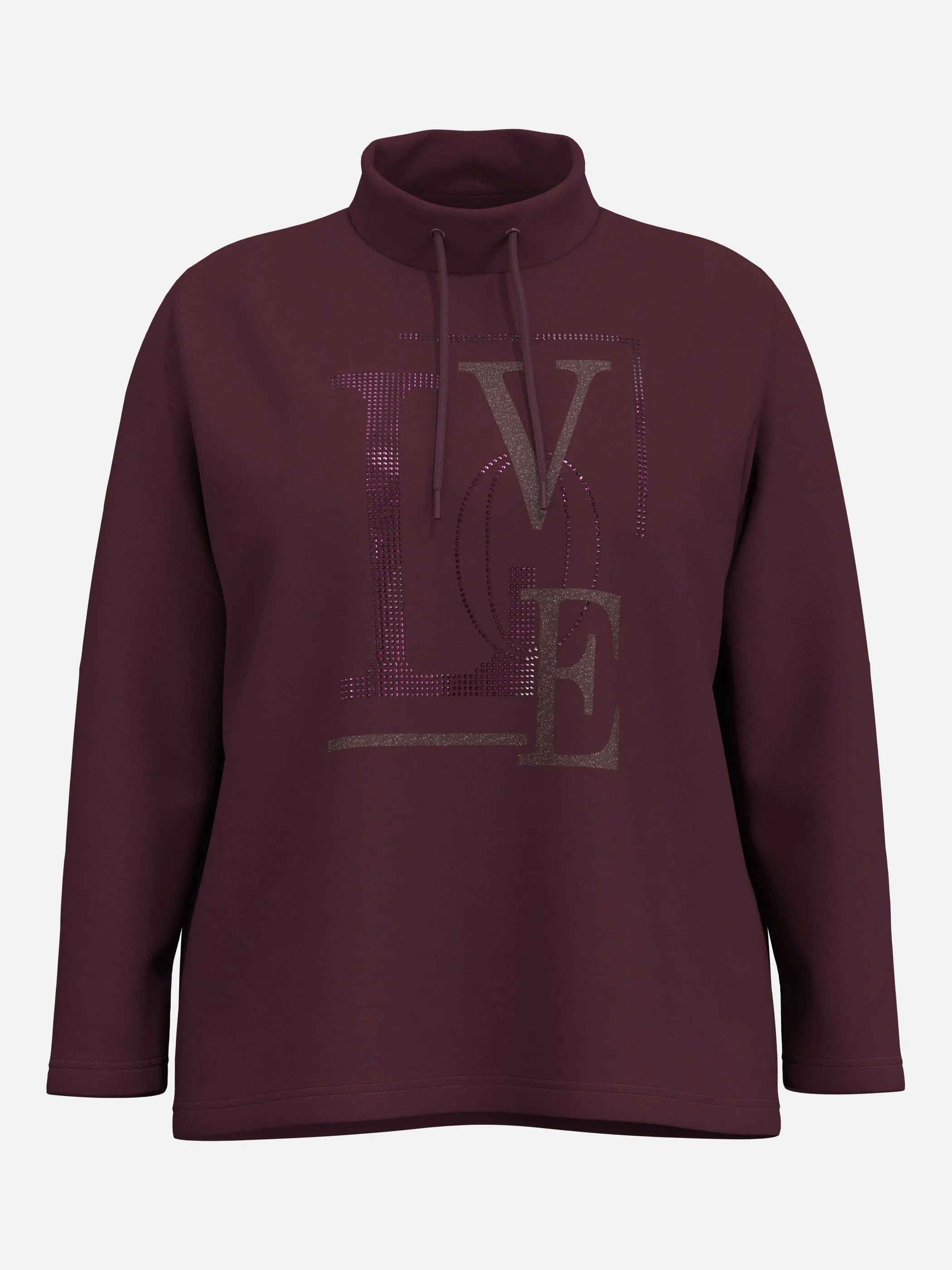 Sonja Blank Da-gr.Gr. Sweatshirt Rot 930003 AUBERGINE 1
