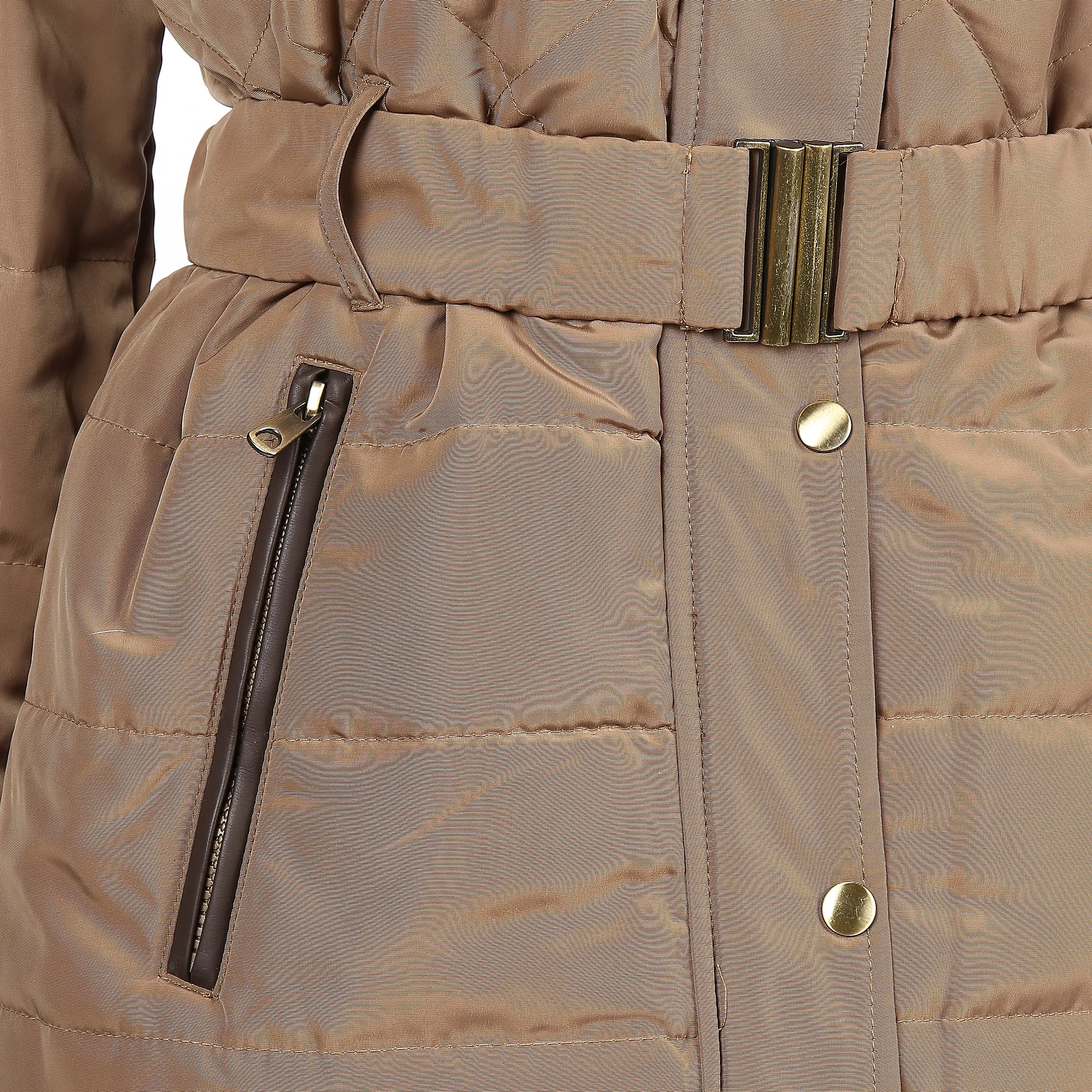 Sure Da-Jacke mit Kunstfell Grün 800872 KHAKI 3