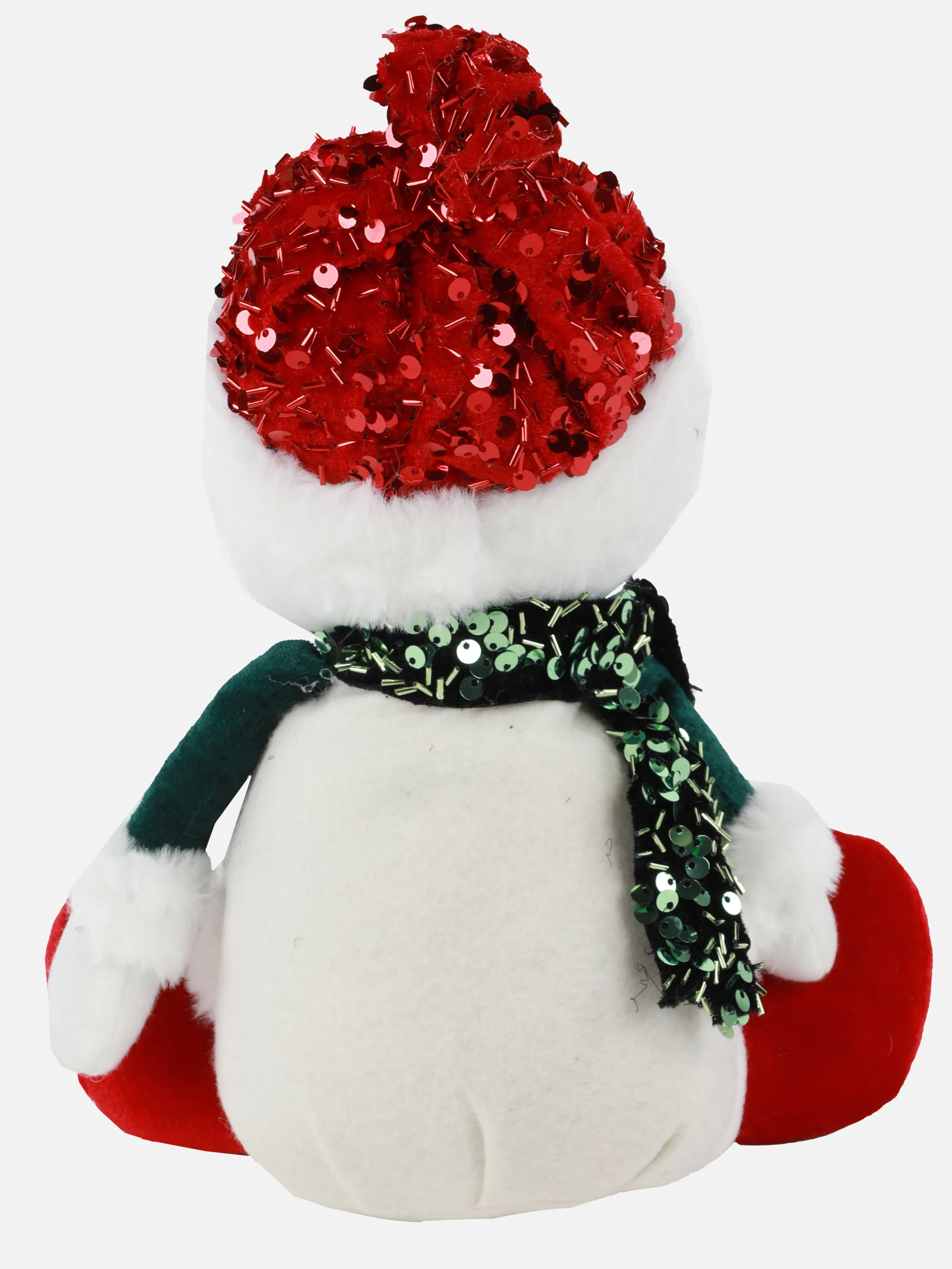 Weihnachten Schneemann sitzend 16x21x24 Weiß 916694 WEIß 2