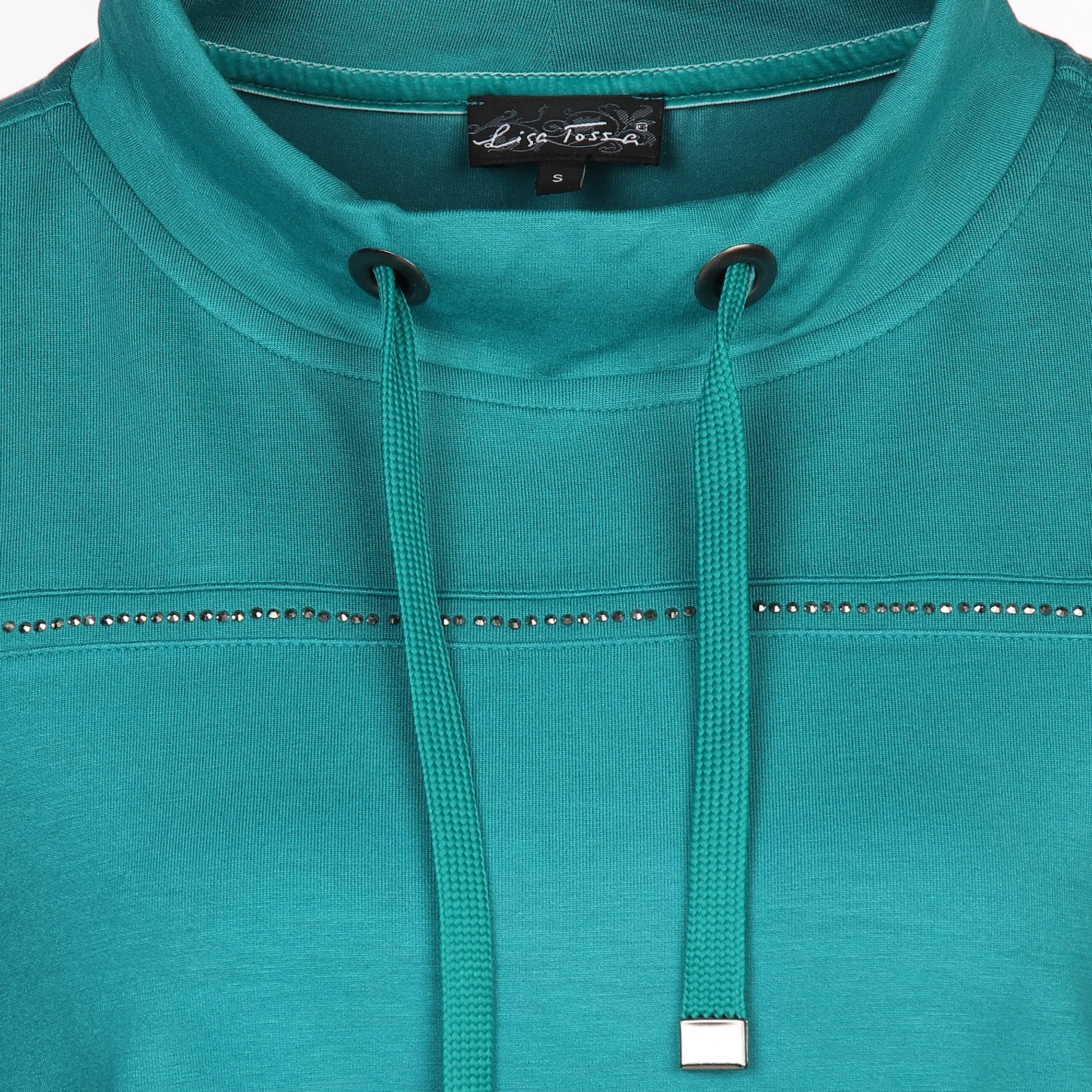 Lisa Tossa Da-Edelsweatshirt m. 1/1 Arm Türkis 886055 PETROL 3