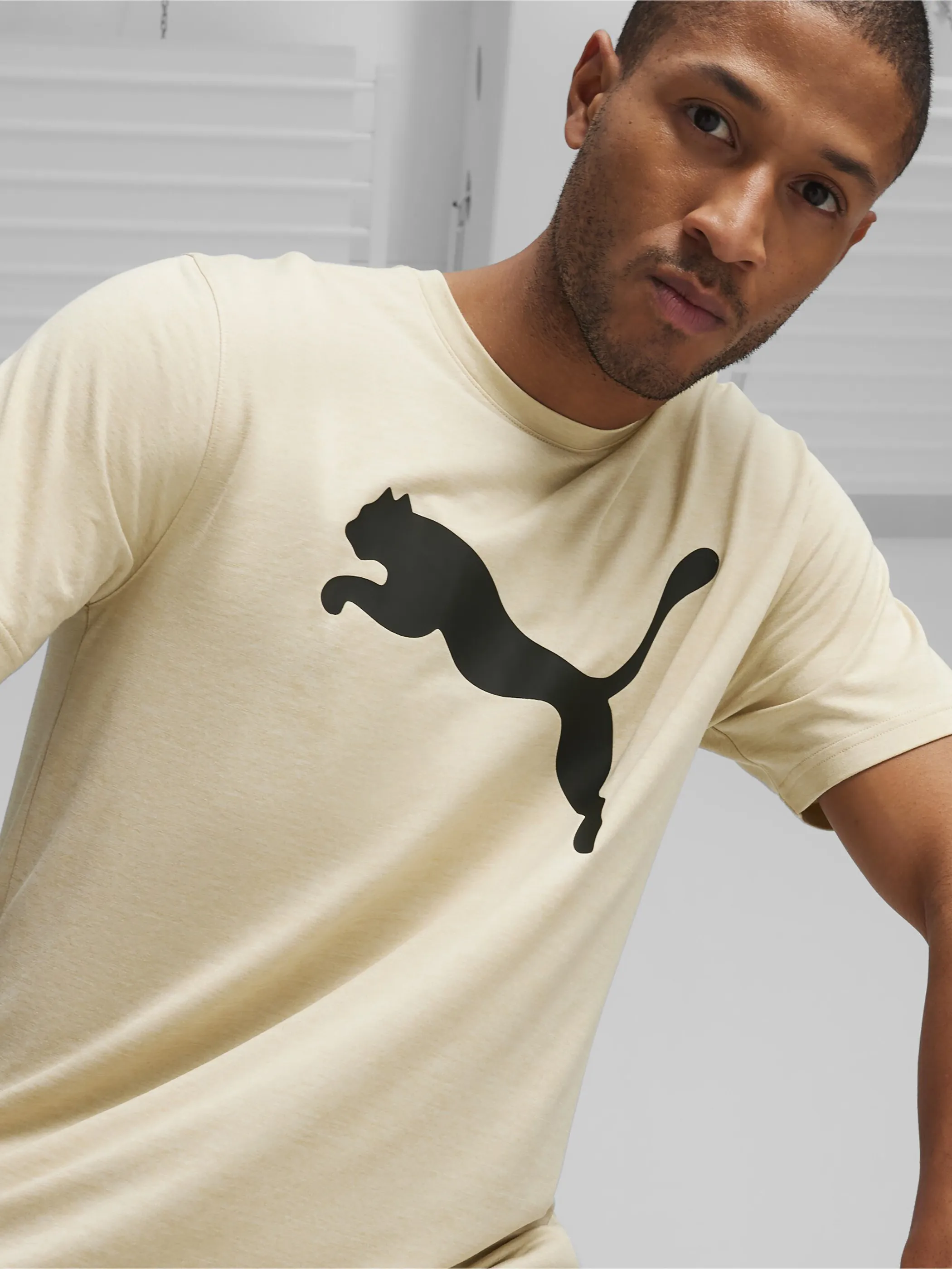 Puma 522352 He-T-Shirt Heathre Beige 879342 0090 4 Puma 522352 He-T-Shirt Heathre Beige 879342 0090 4