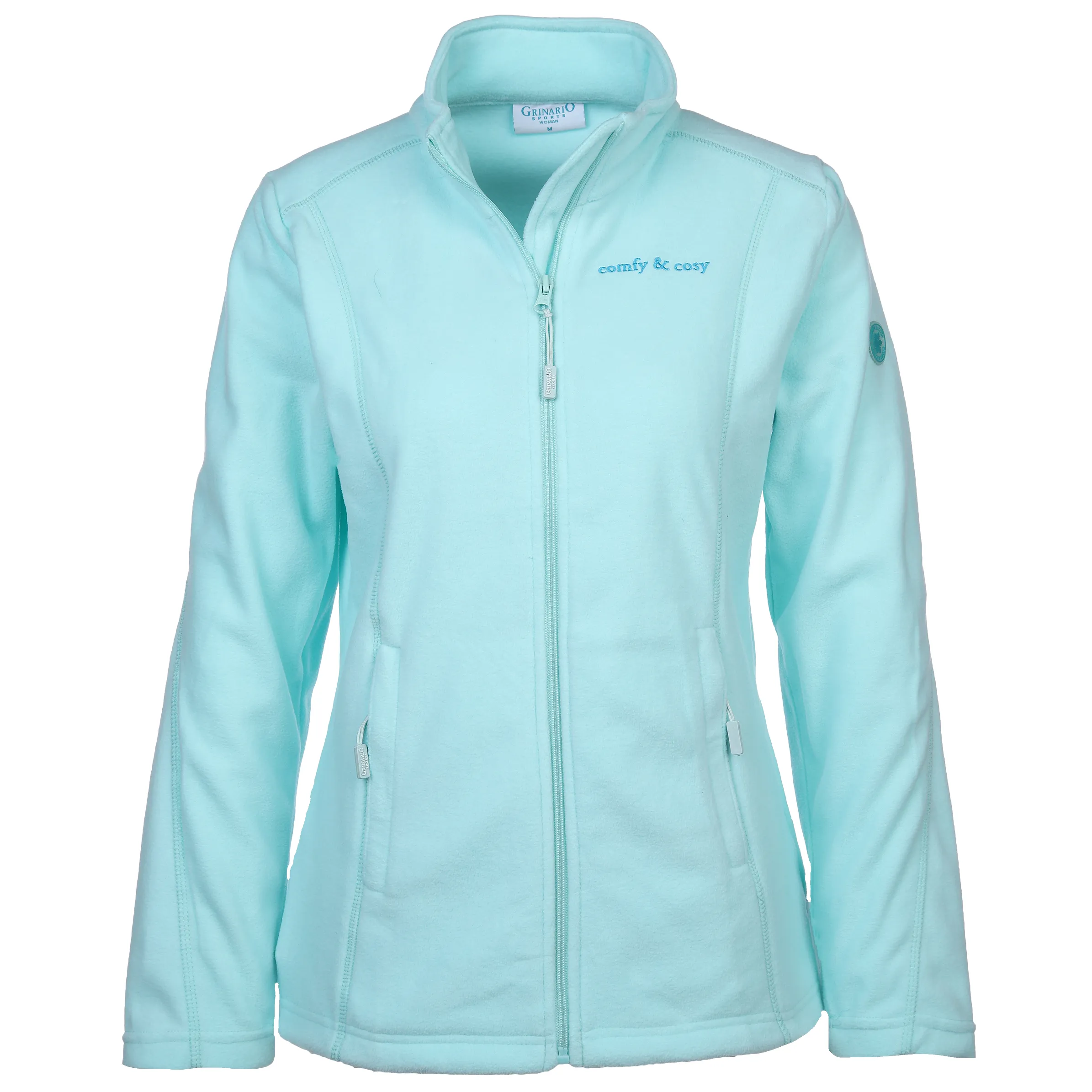 Grinario Sports Da-Fleece Jacke Türkis 879169 13-4810TCX 1