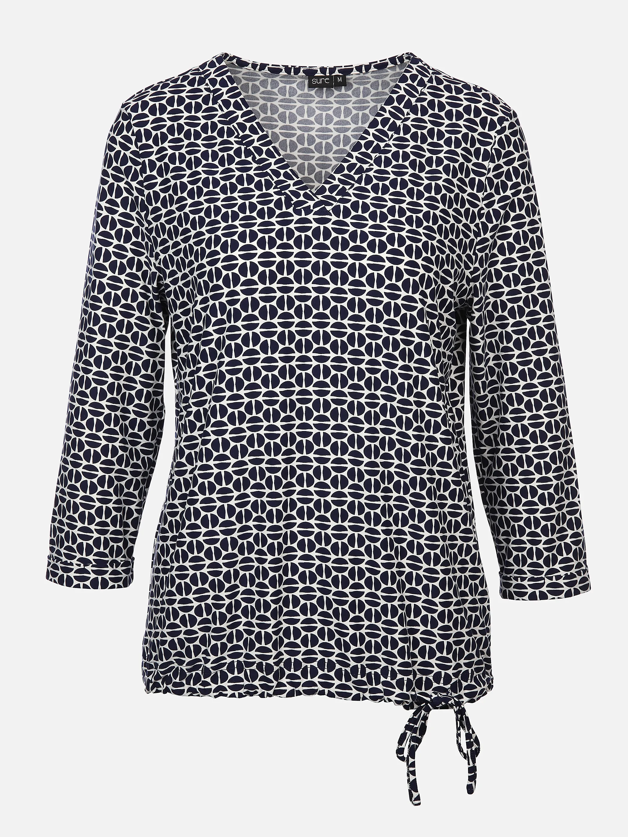 Sure Da-Shirt m. Alloverprint Blau 898371 GRA/BLAU 1 Sure Da-Shirt m. Alloverprint Blau 898371 GRA/BLAU 1