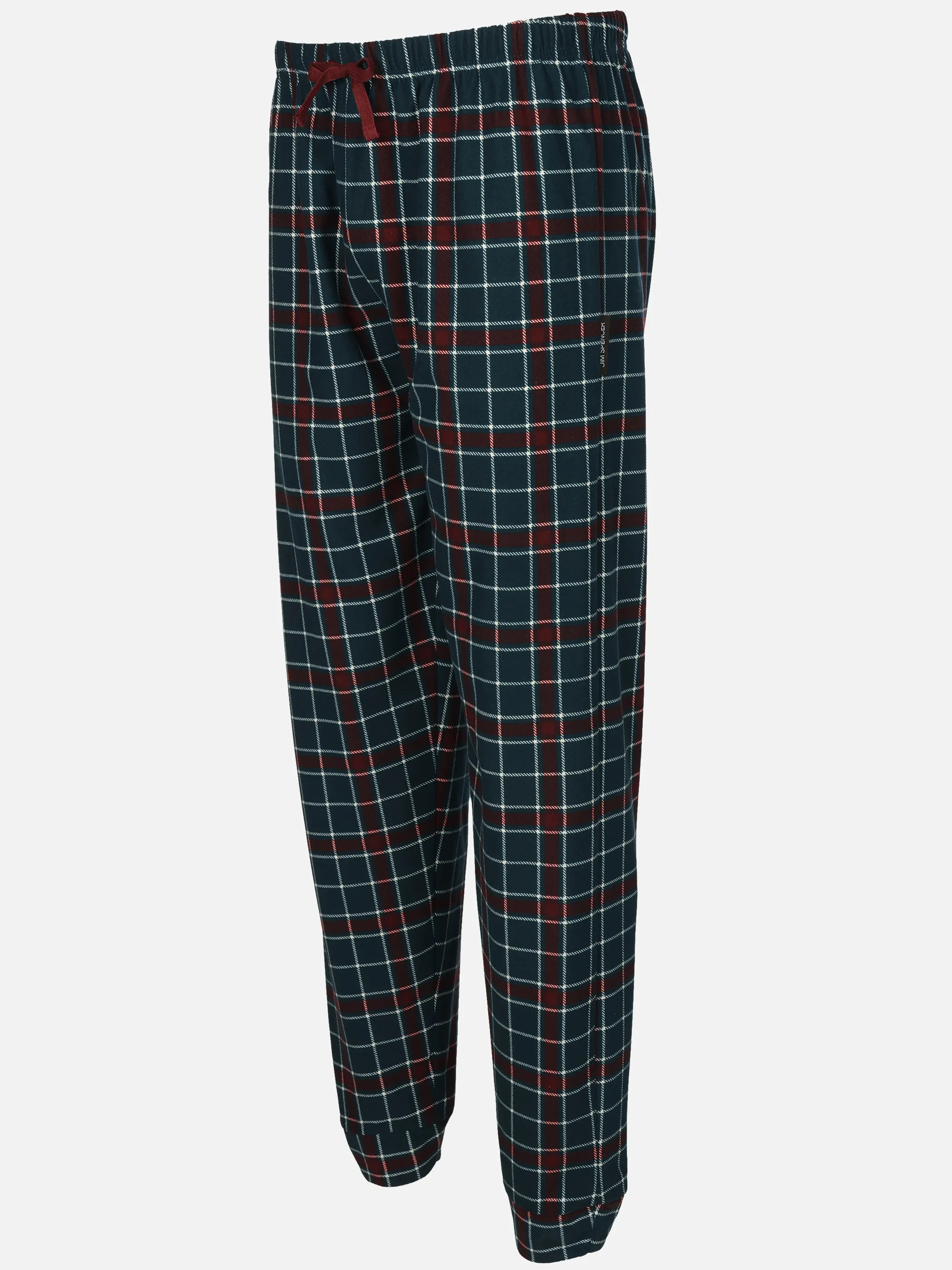 Jim Spencer He. Schlafhose Karo Rot 930620 BORDO 3